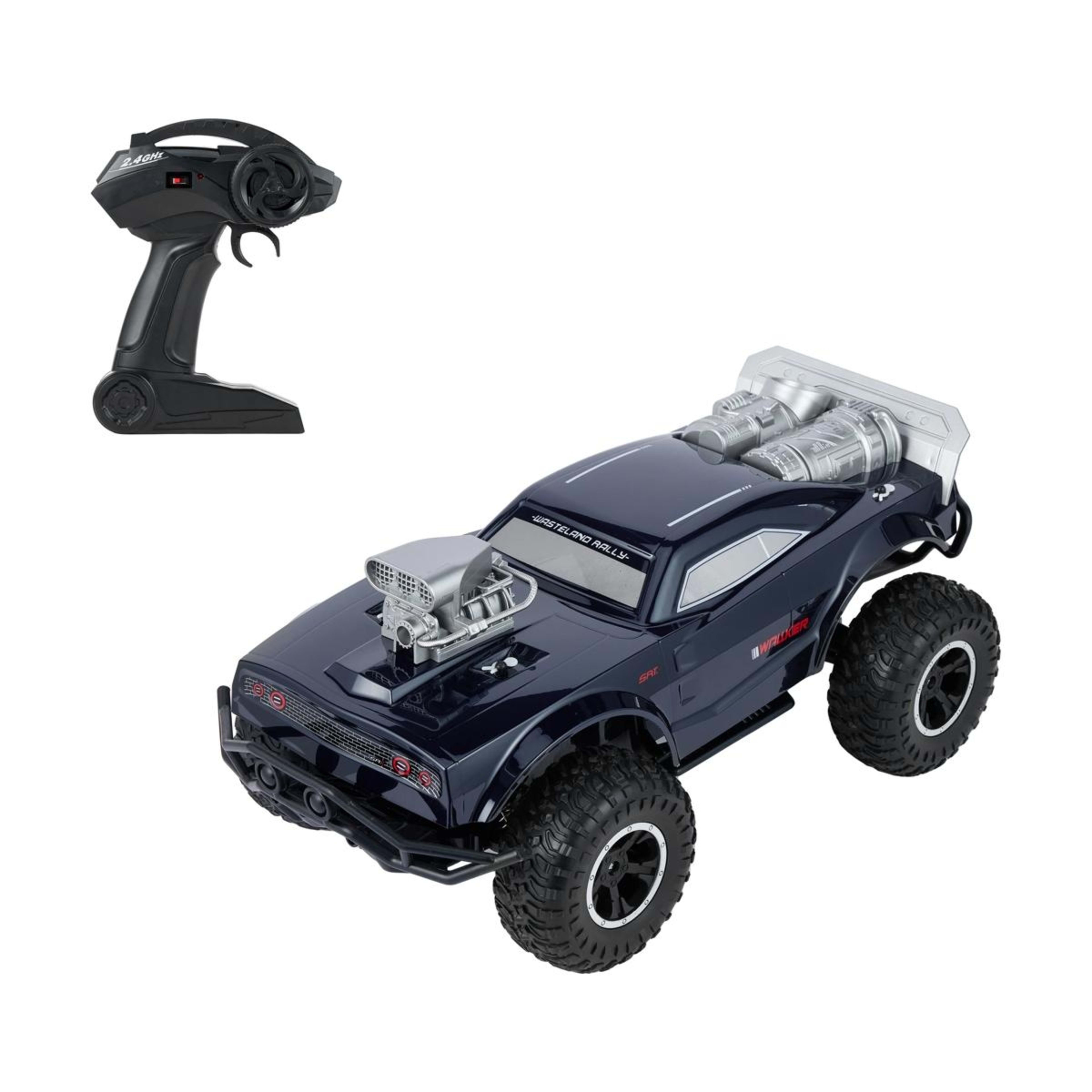 1 2.4GHz 1/8 Scale RC Muscle Car with Big Wheels, 1 of 9