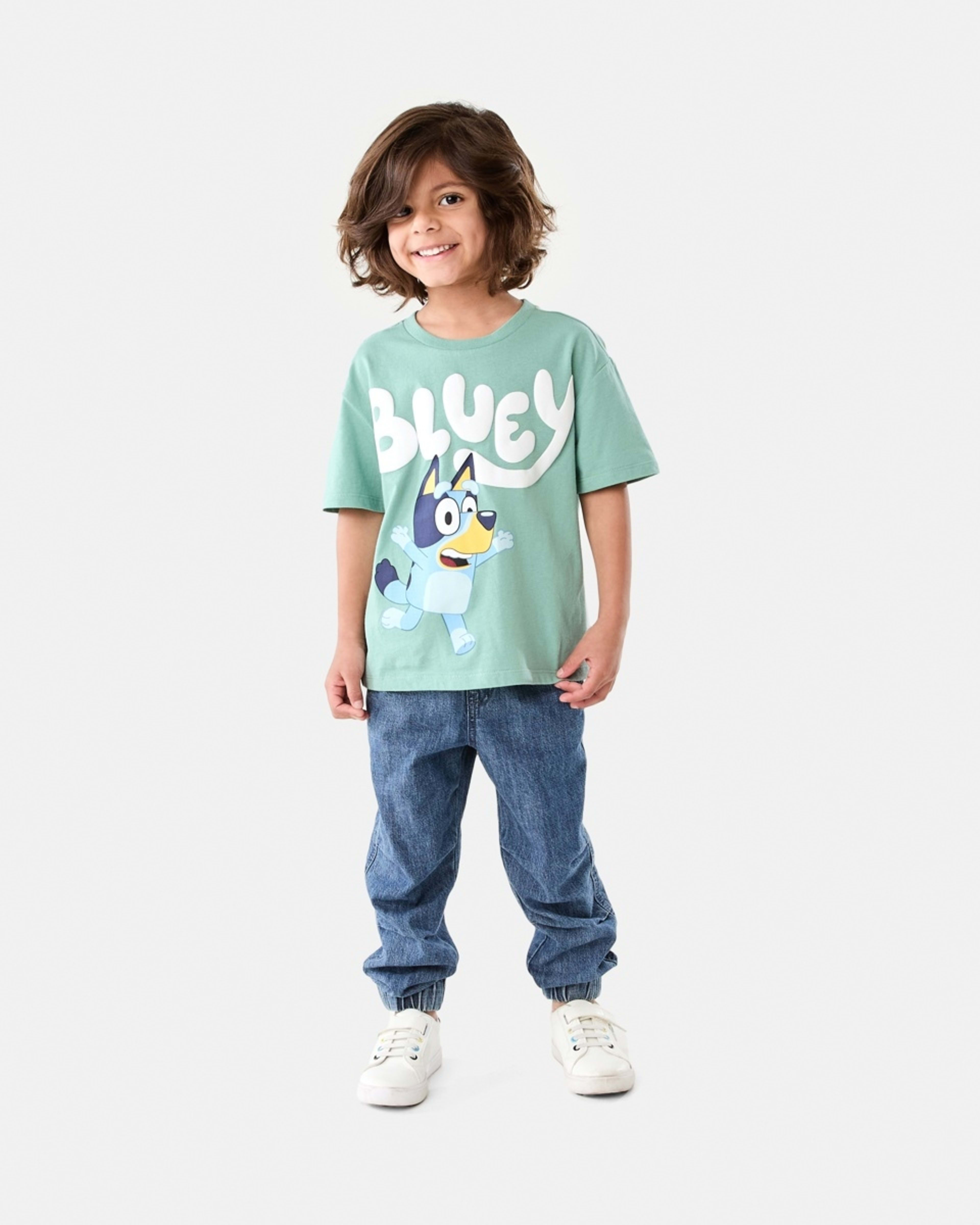 5 Bluey License Print T-shirt BLUEY RUNNING, 5 of 6