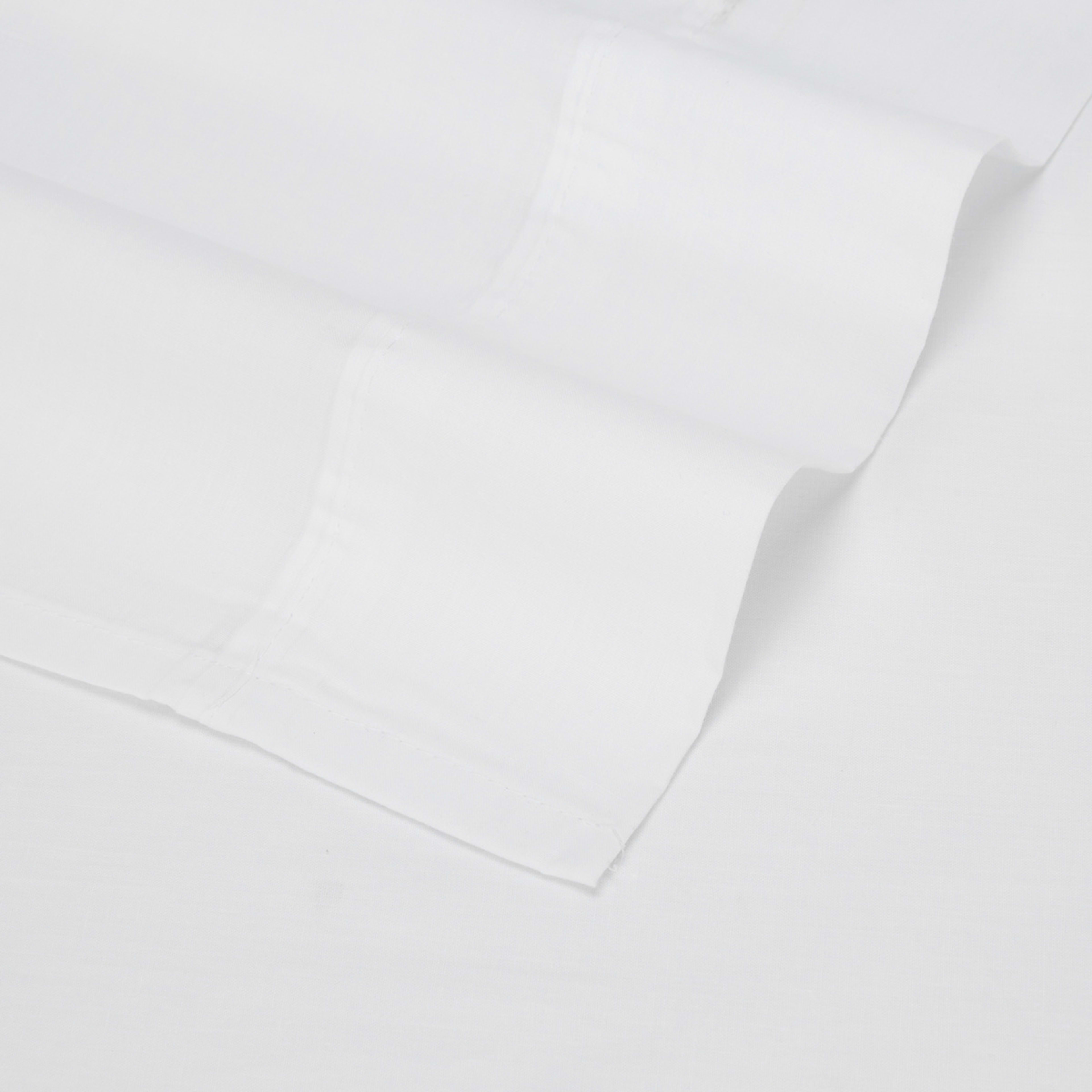 4 180 Thread Count Sheet Set - King Single Bed, White, 4 of 7
