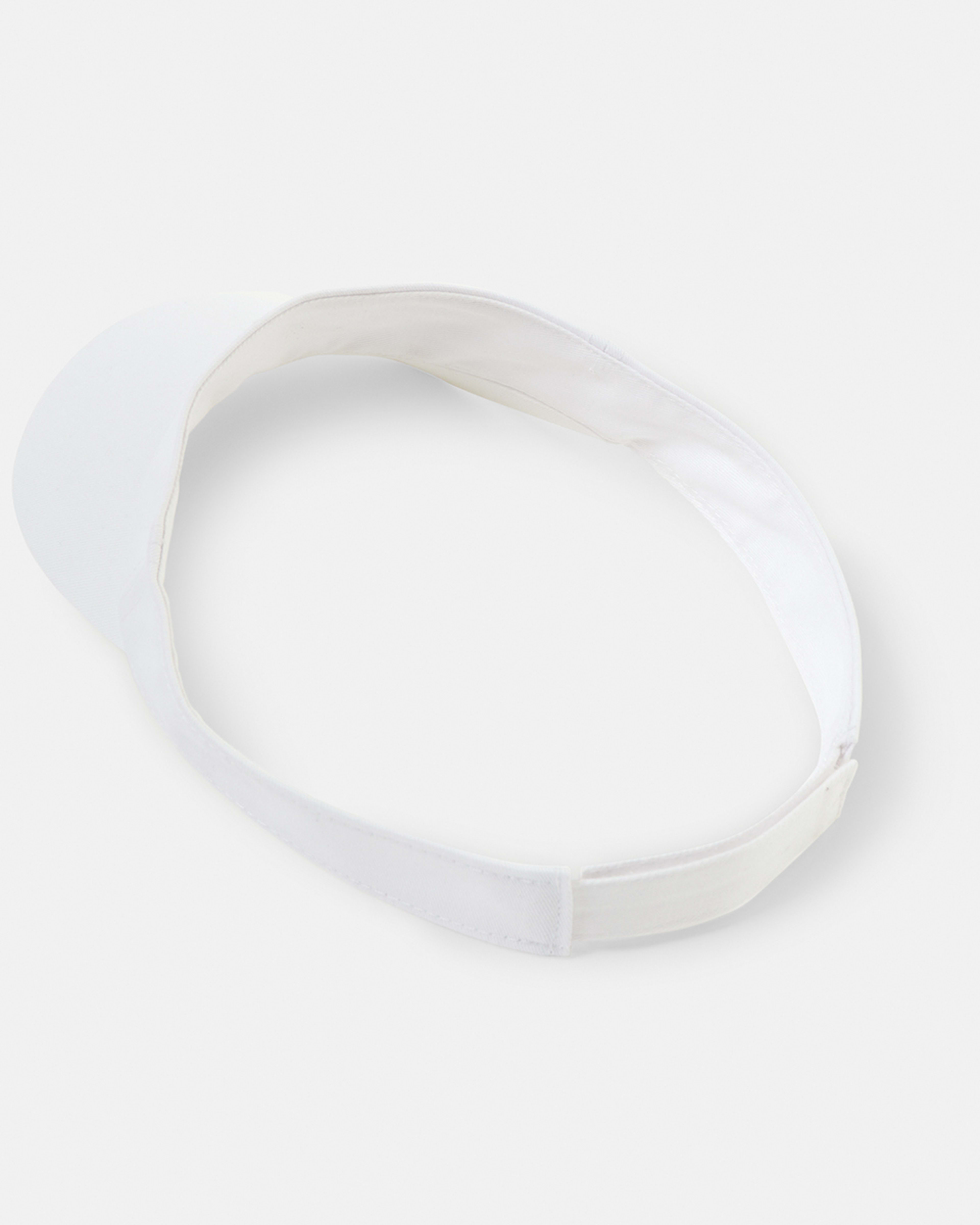 2 Basic Twill Visor White, 2 of 4