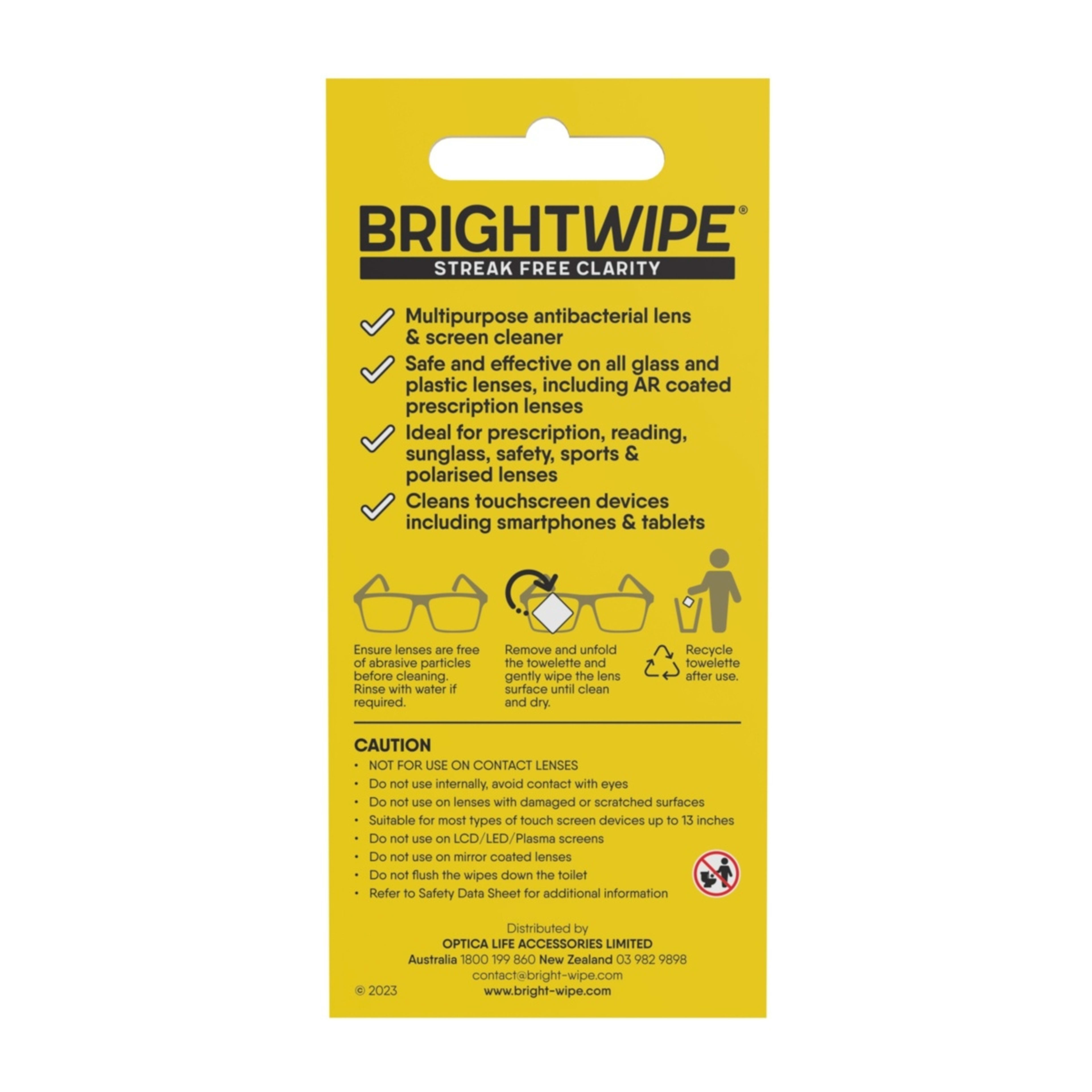 4 30 Pack Brightwipe Lens Cleaner Wipes, 4 of 6