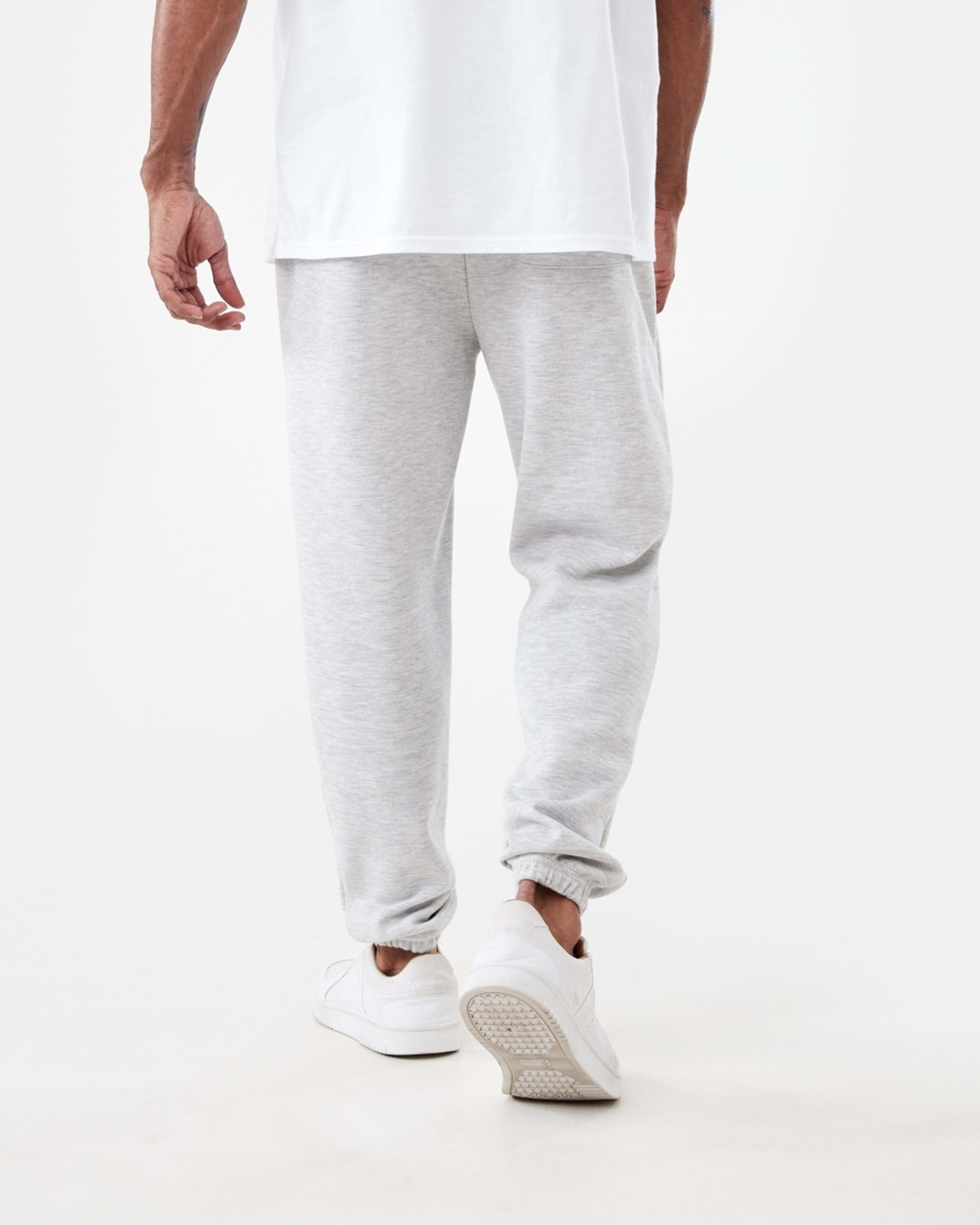 3 Pique Texture Trackpants Ice Marle, 3 of 5