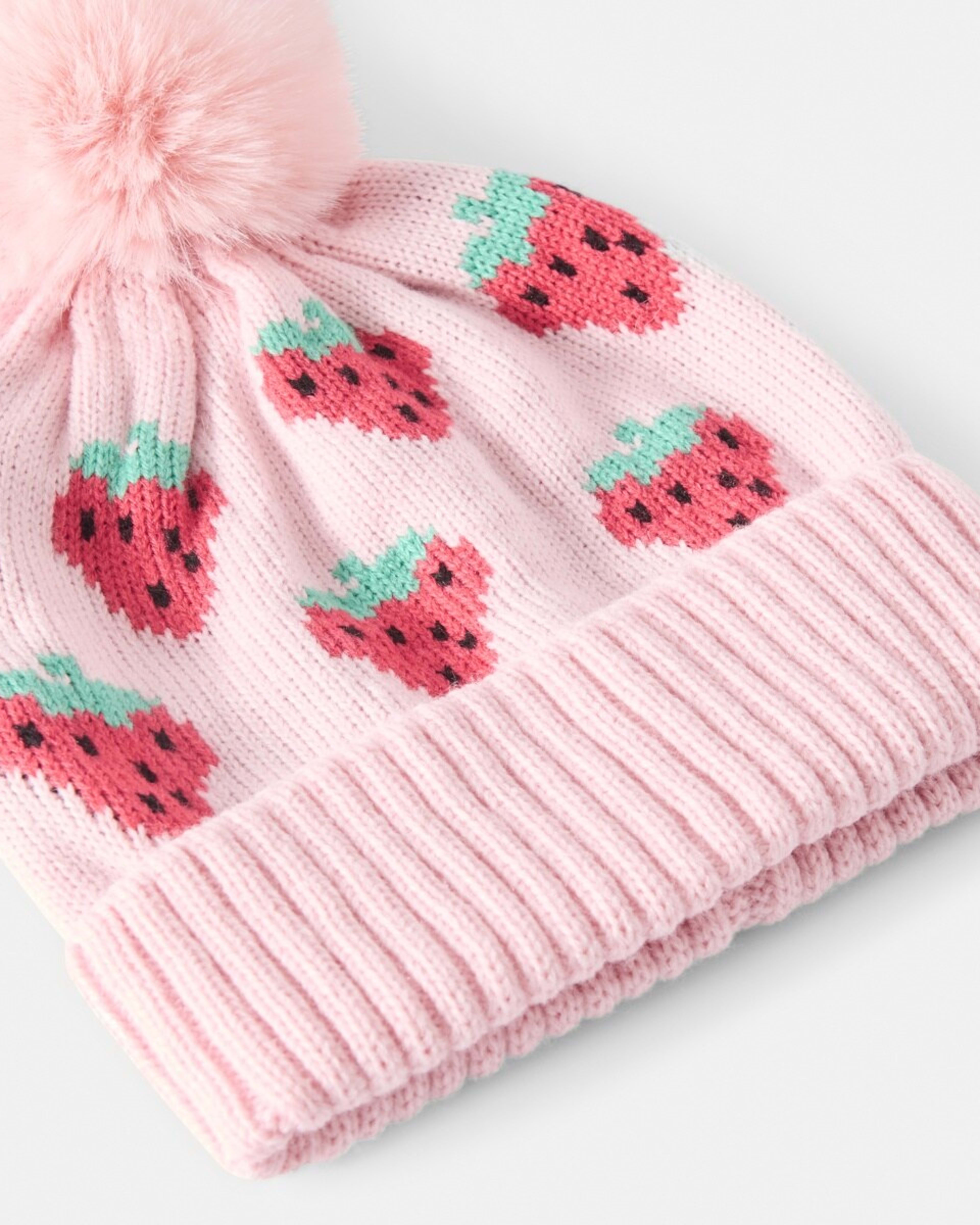 3 Beanie Strawberry Pink, 3 of 3