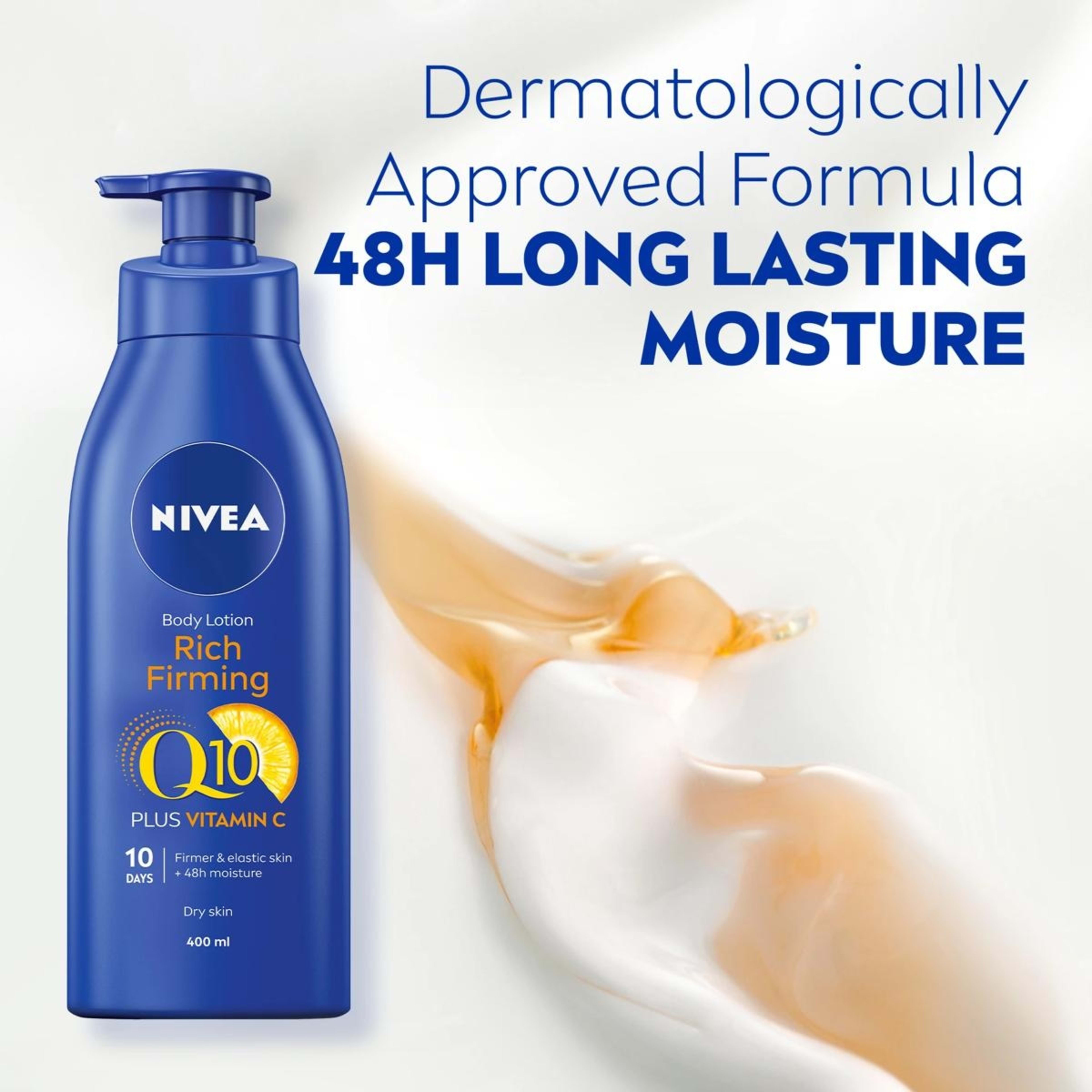 4 Nivea Rich Firming Body Lotion 400ml - Q10 and Vitamin C, 4 of 9