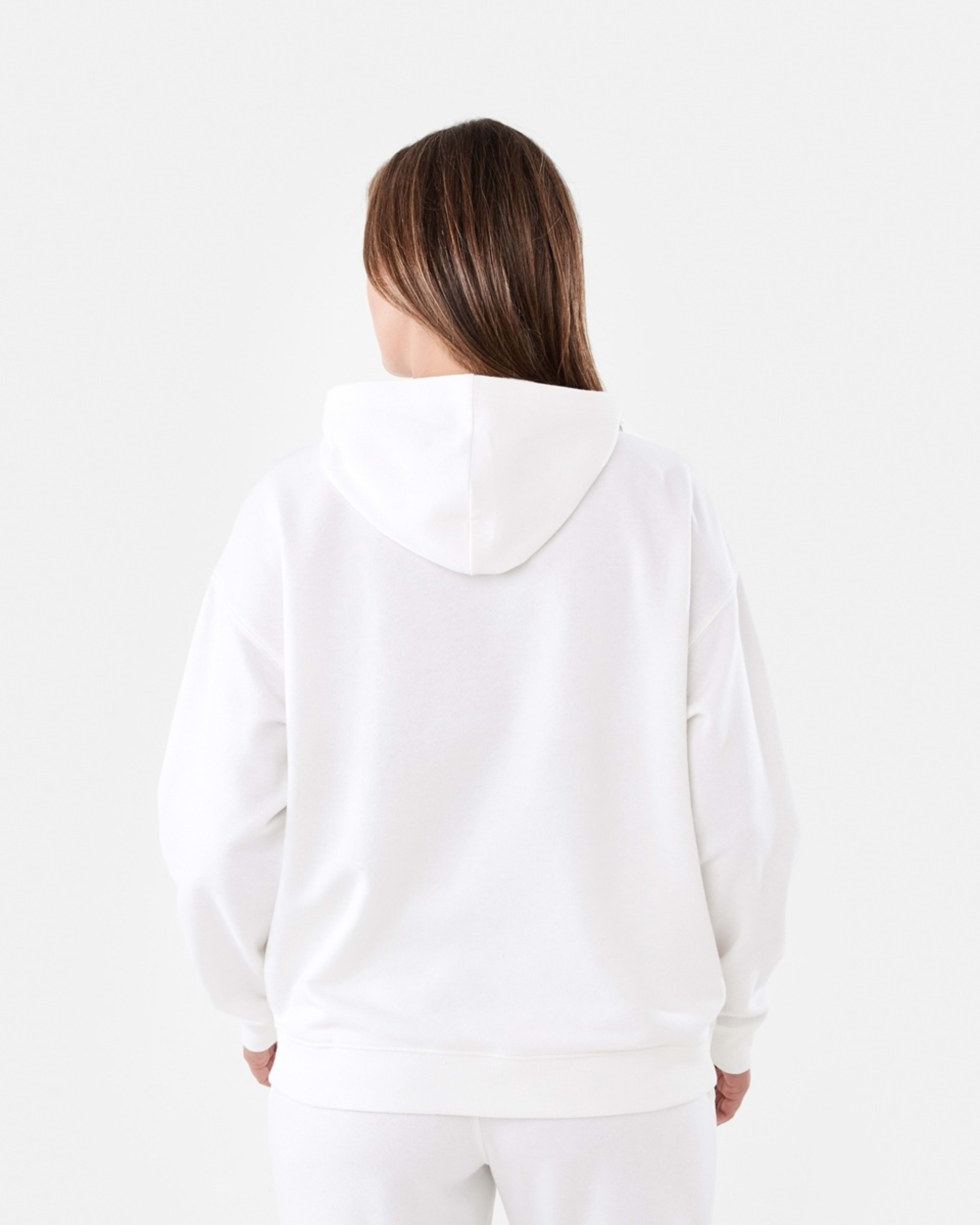 3 Active Womens Core Pop Over Hoodie ECRU, 3 of 6