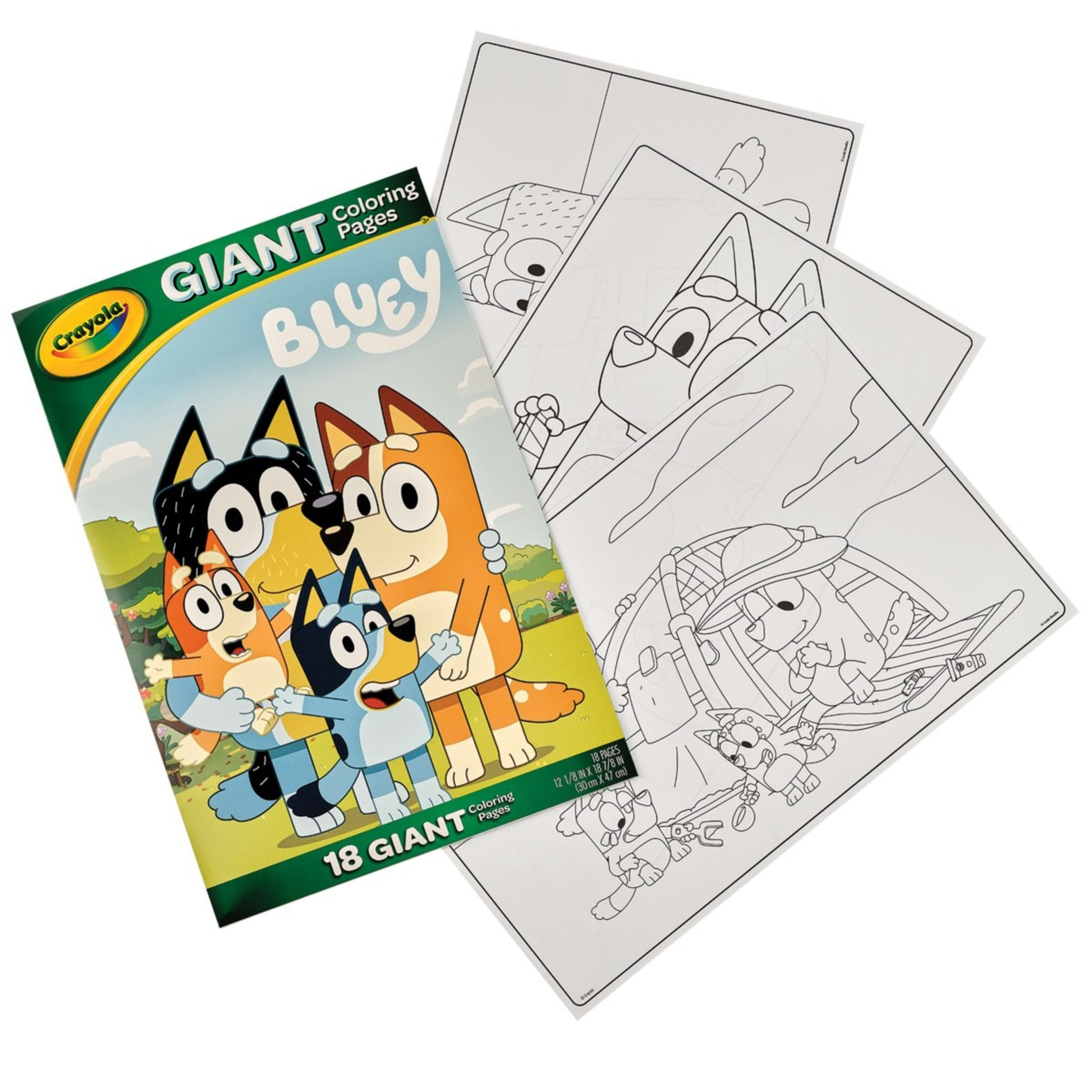 Crayola Bluey 18 Giant Coloring Pages - Kmart