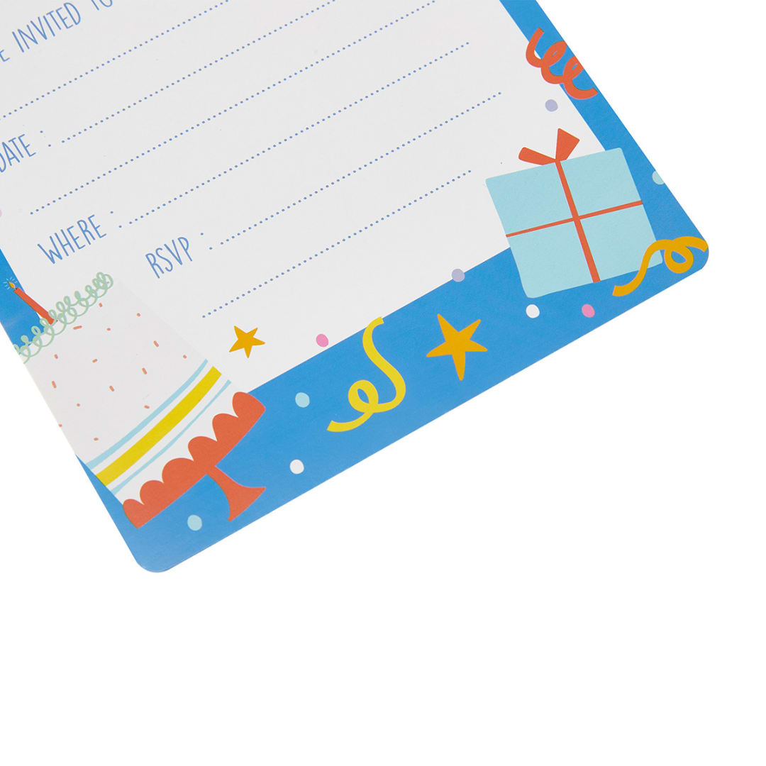 8 Pack Party Time Invitations Kmart