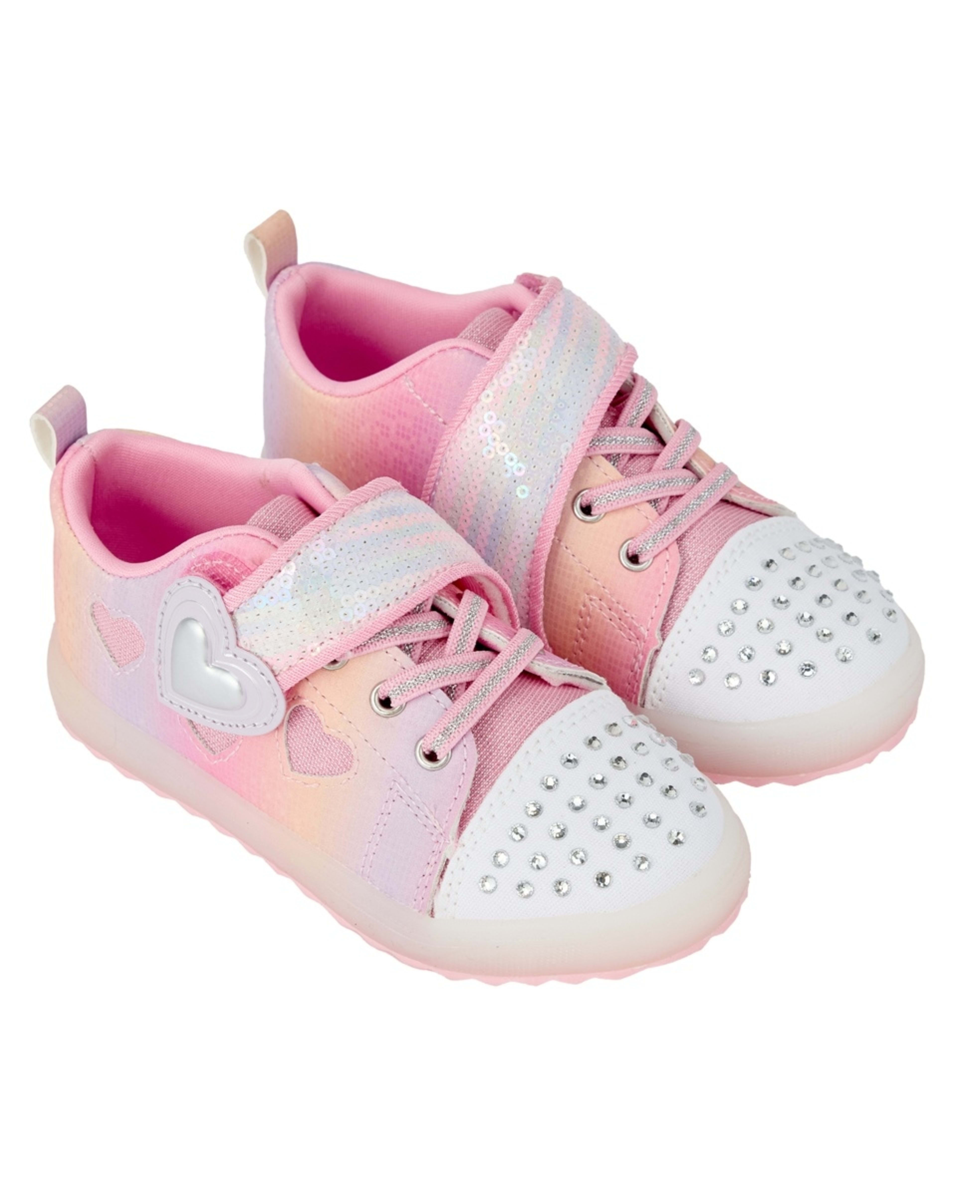 1 Junior Light Up Shoes PASTEL OMBRE