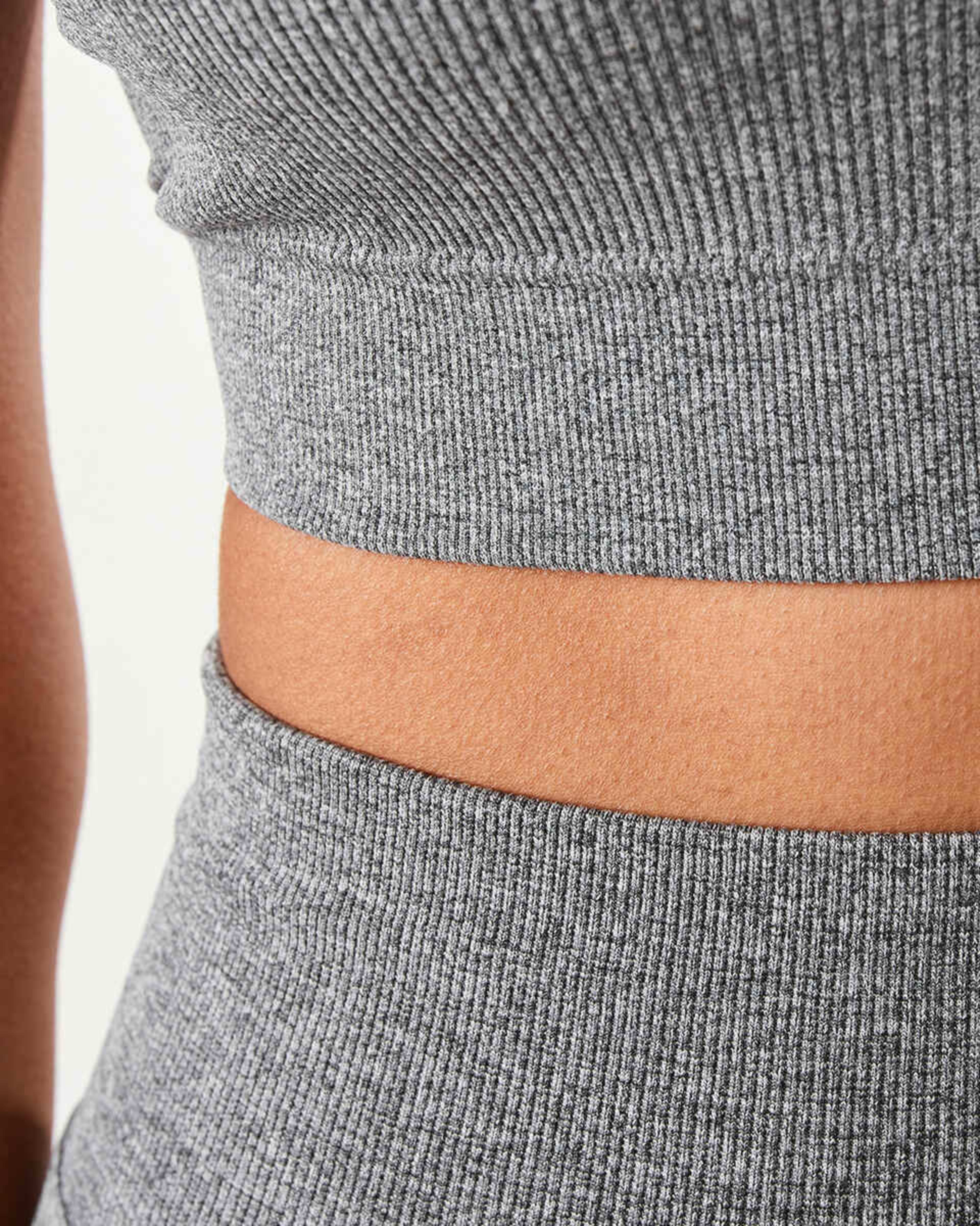 9 Active Womens Seamfree Racerback Crop Grey Marle, 9 of 9
