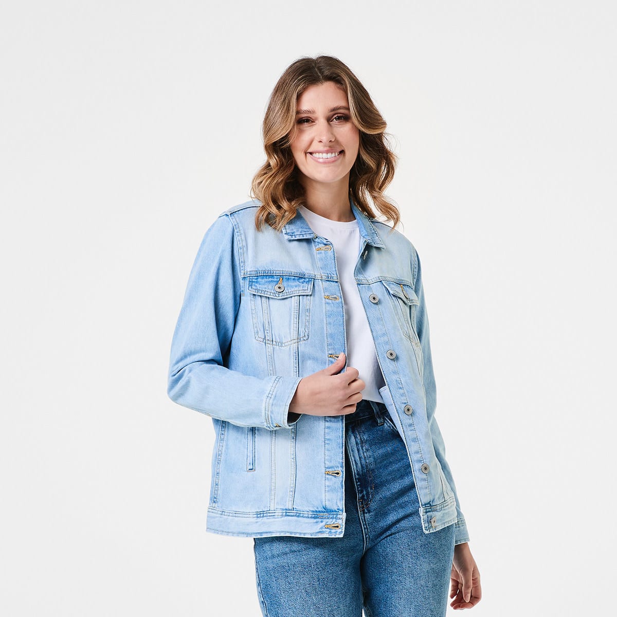 Denim vest kmart best sale