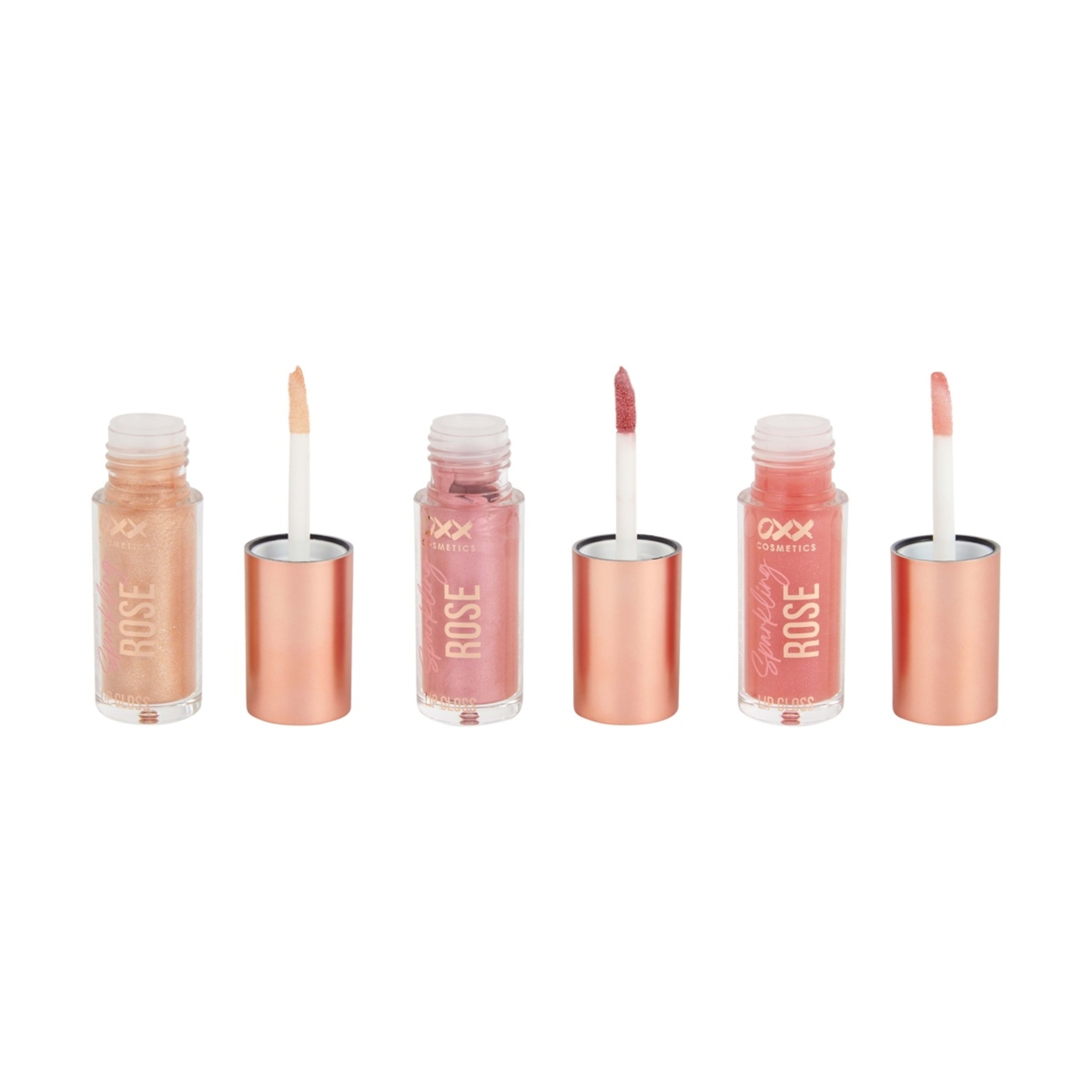 2 OXX Cosmetics Sparkling Rose Lip Gloss Set, 2 of 5
