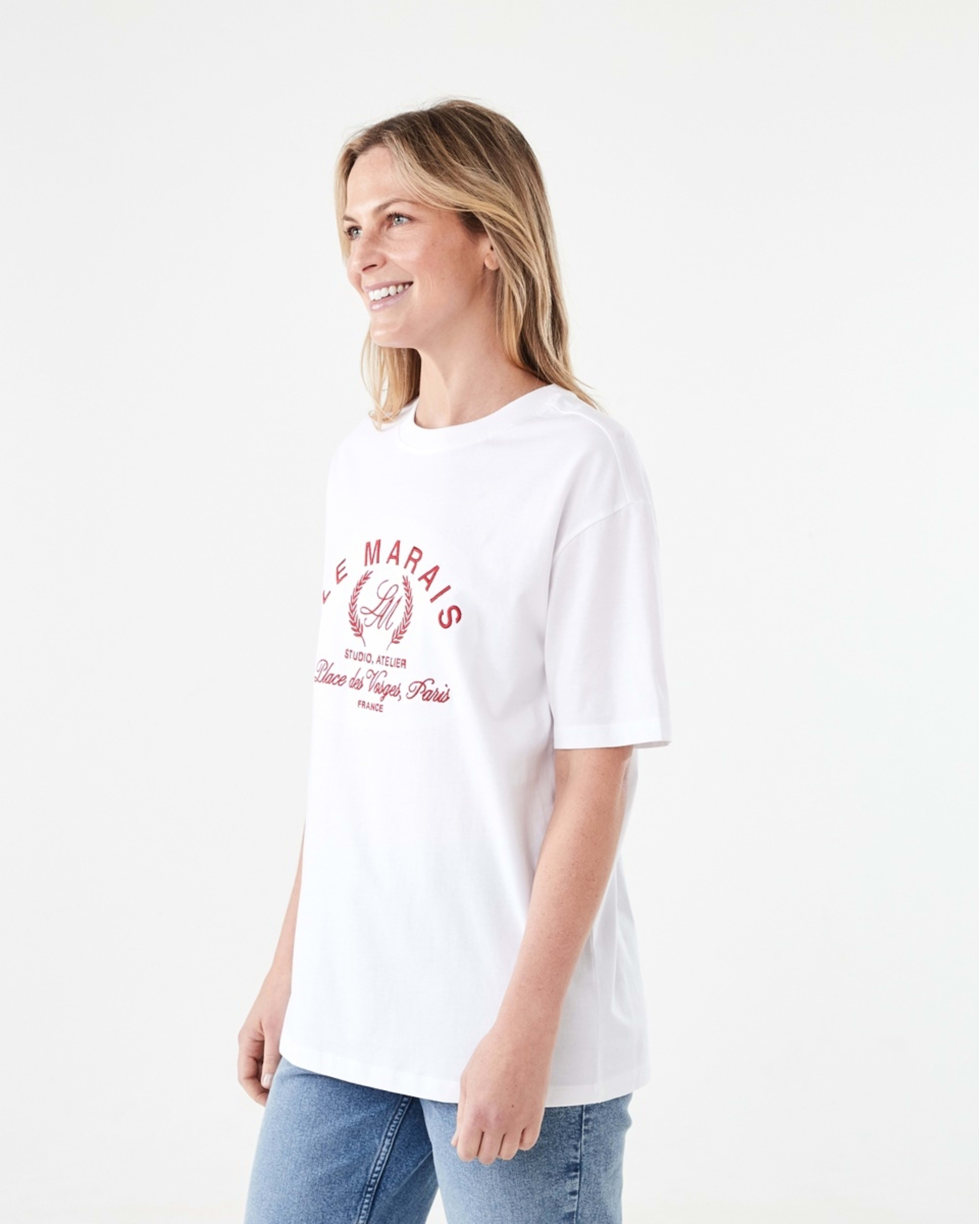 2 Short Sleeve Oversized Boyfriend T-shirt Le Marais, 2 of 5