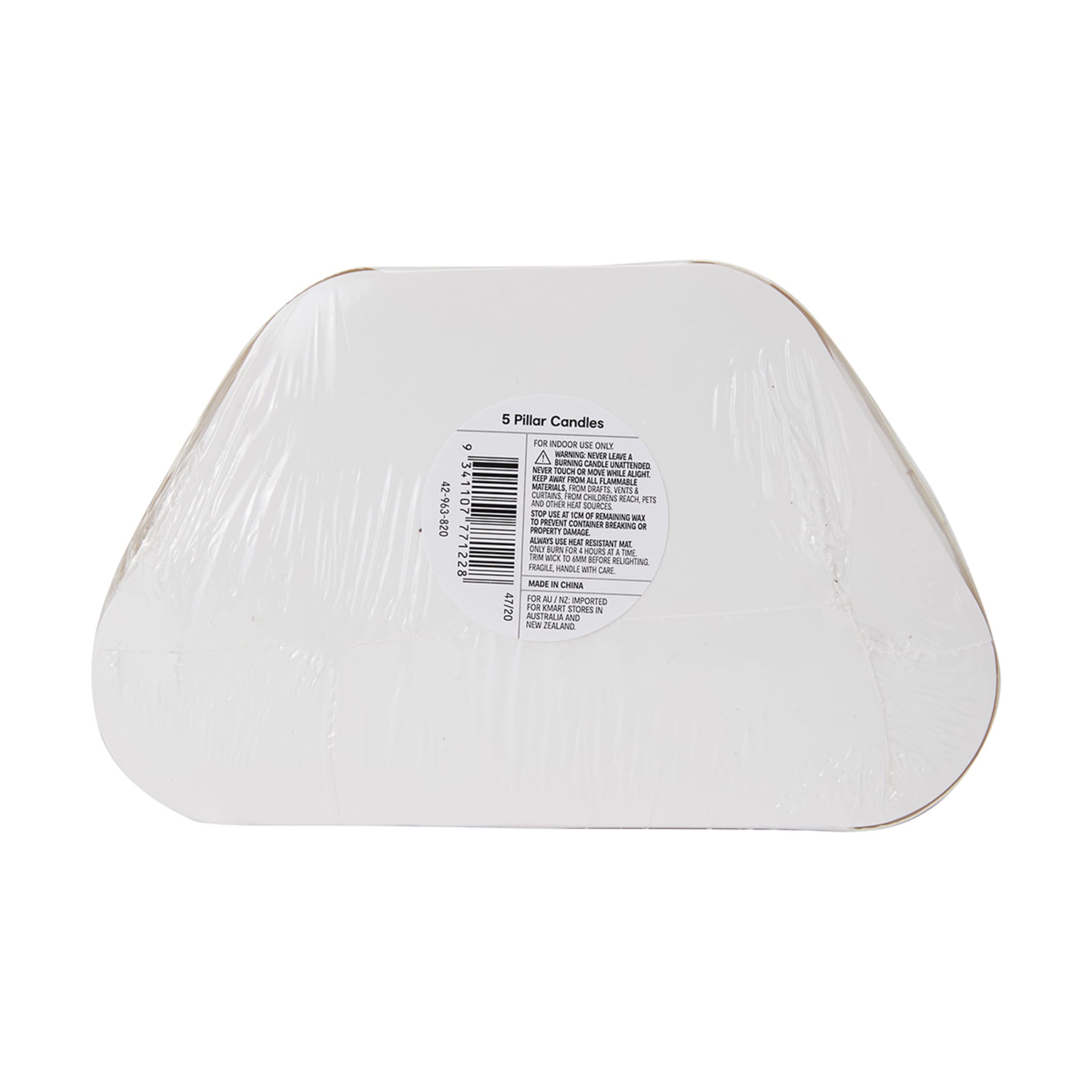 5 Pack Pillar Candles Kmart