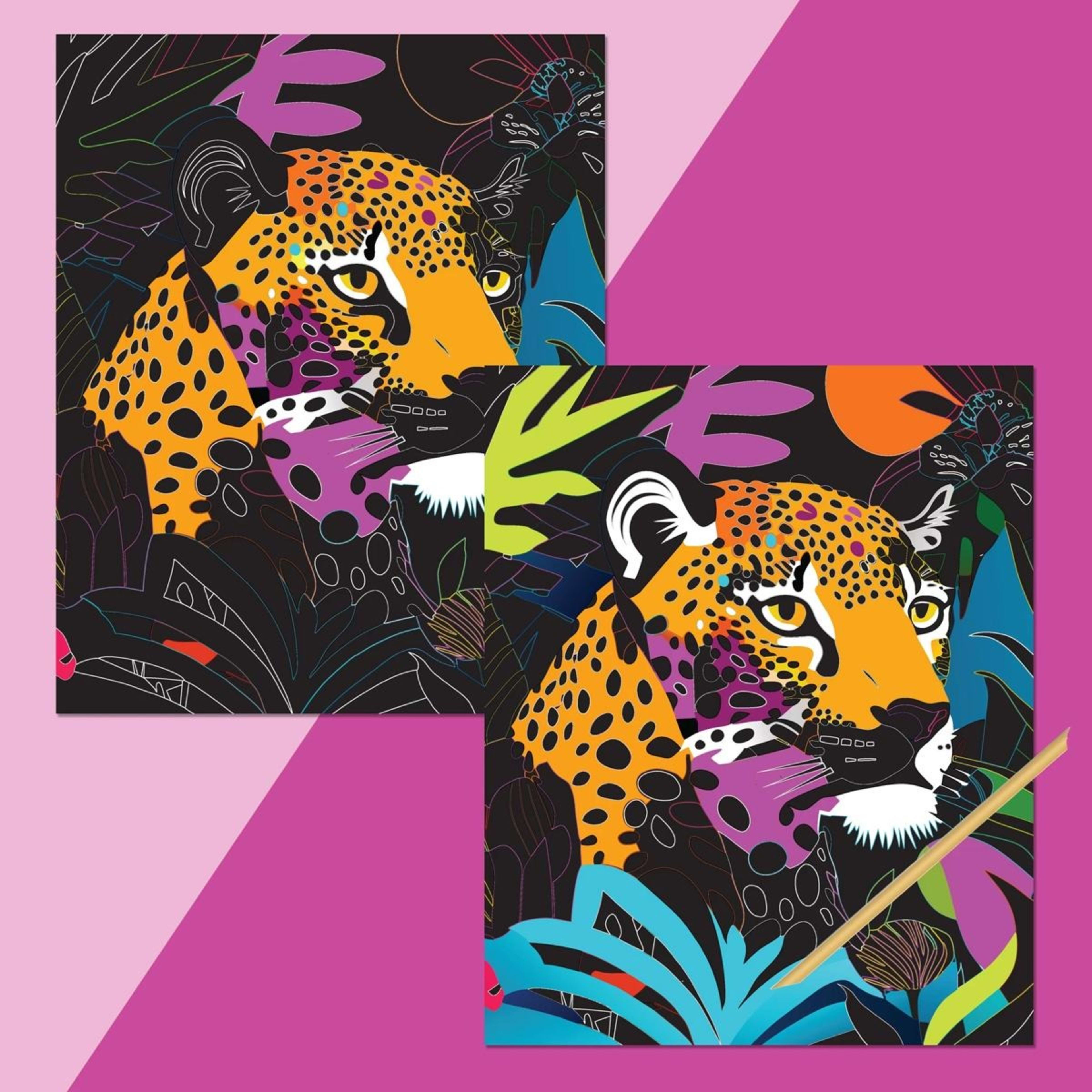 2 Art Maker Picture Etch Neon Animals - Book, 2 of 4