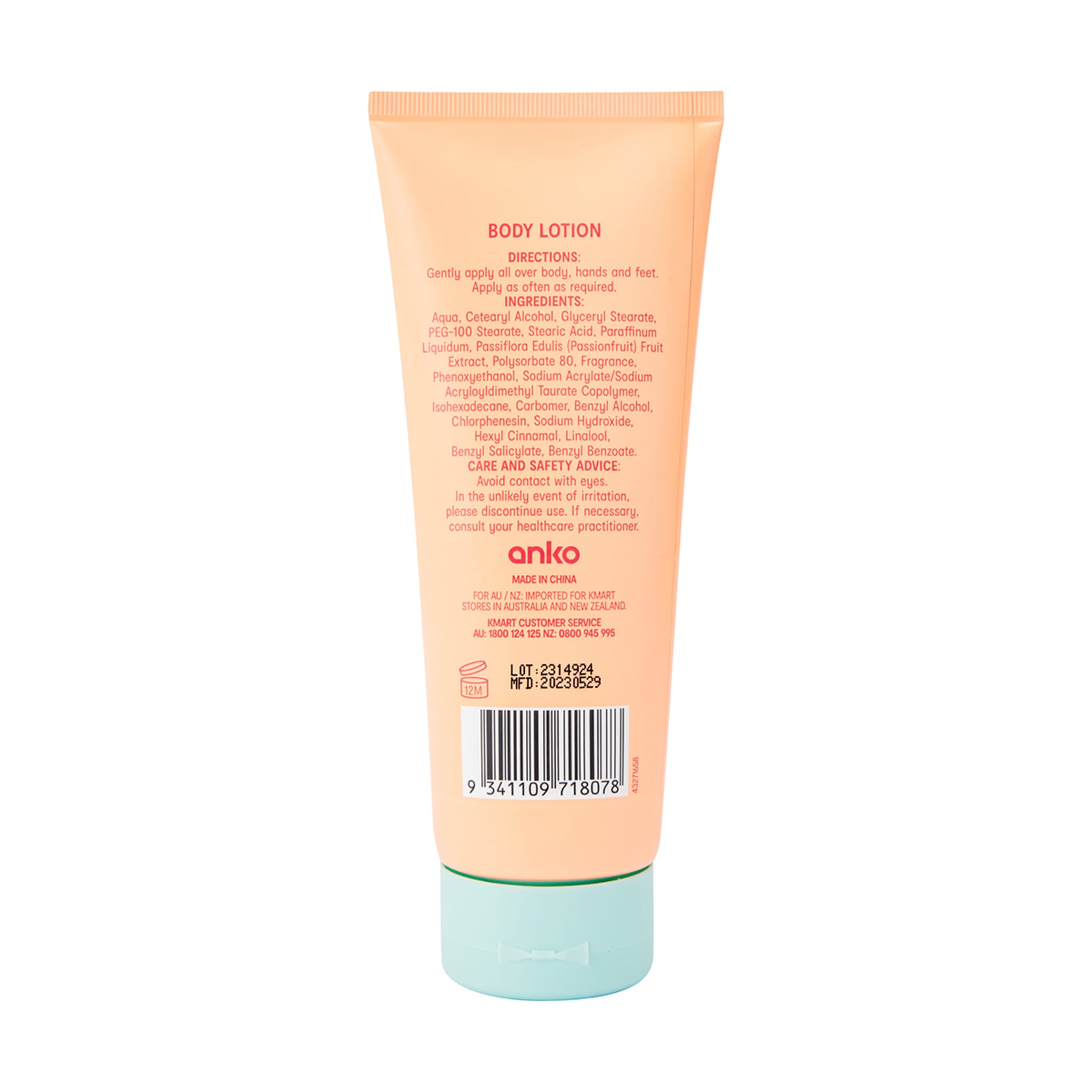 Body Lotion 250ml Fruity Loops Kmart