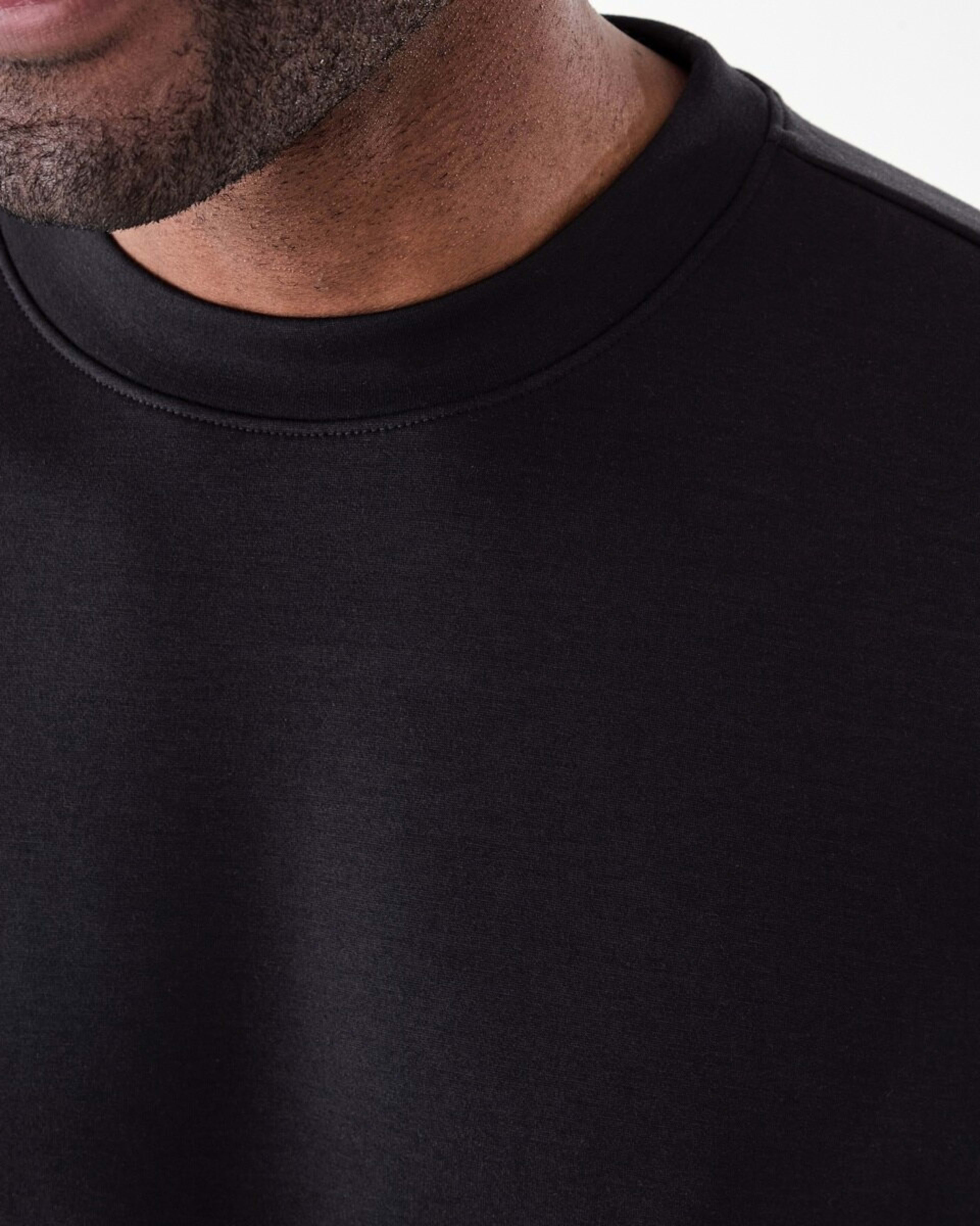 5 Active Mens Oversized Scuba T-shirt BLACK, 5 of 6