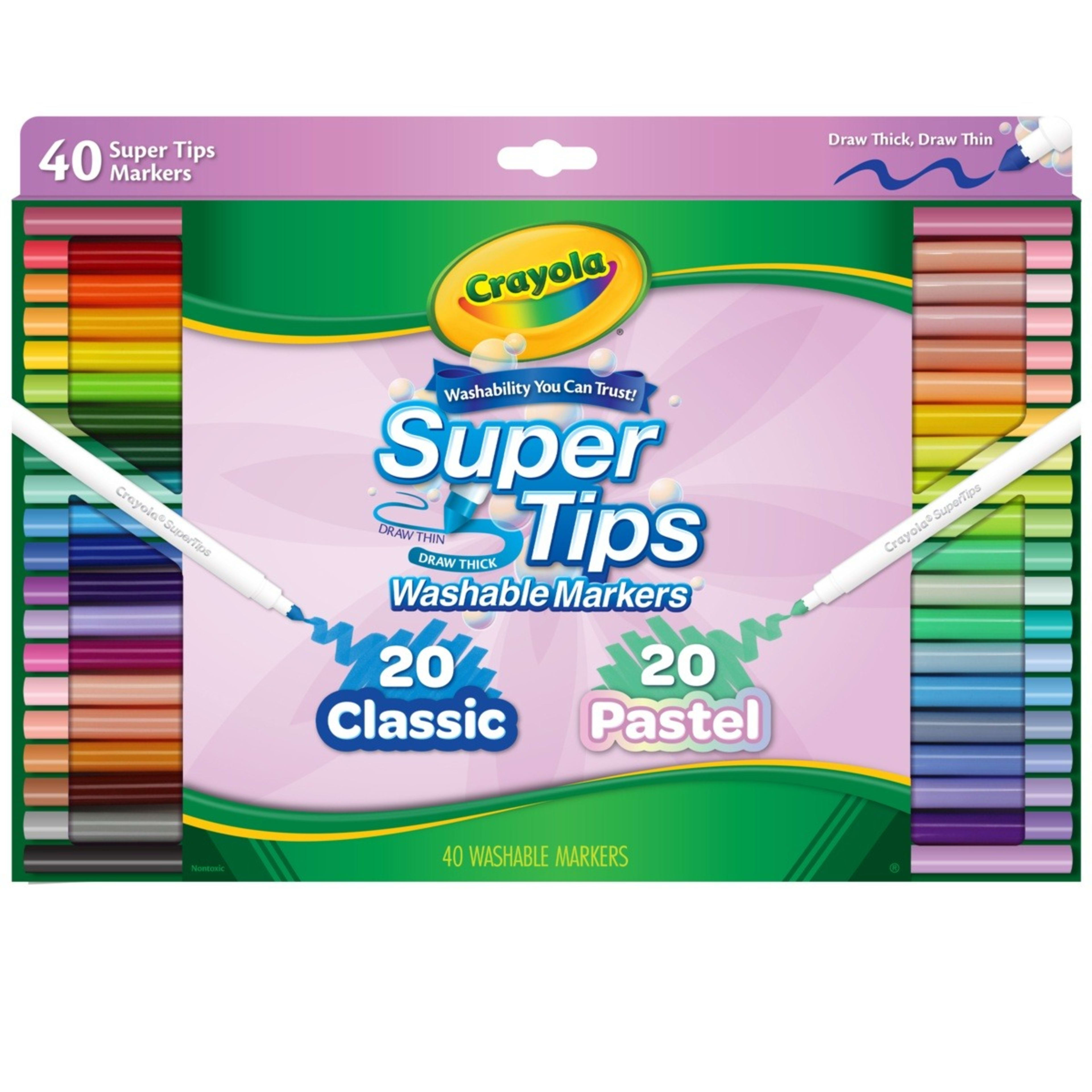 40 Pack Crayola SuperTips Washable Markers Kmart