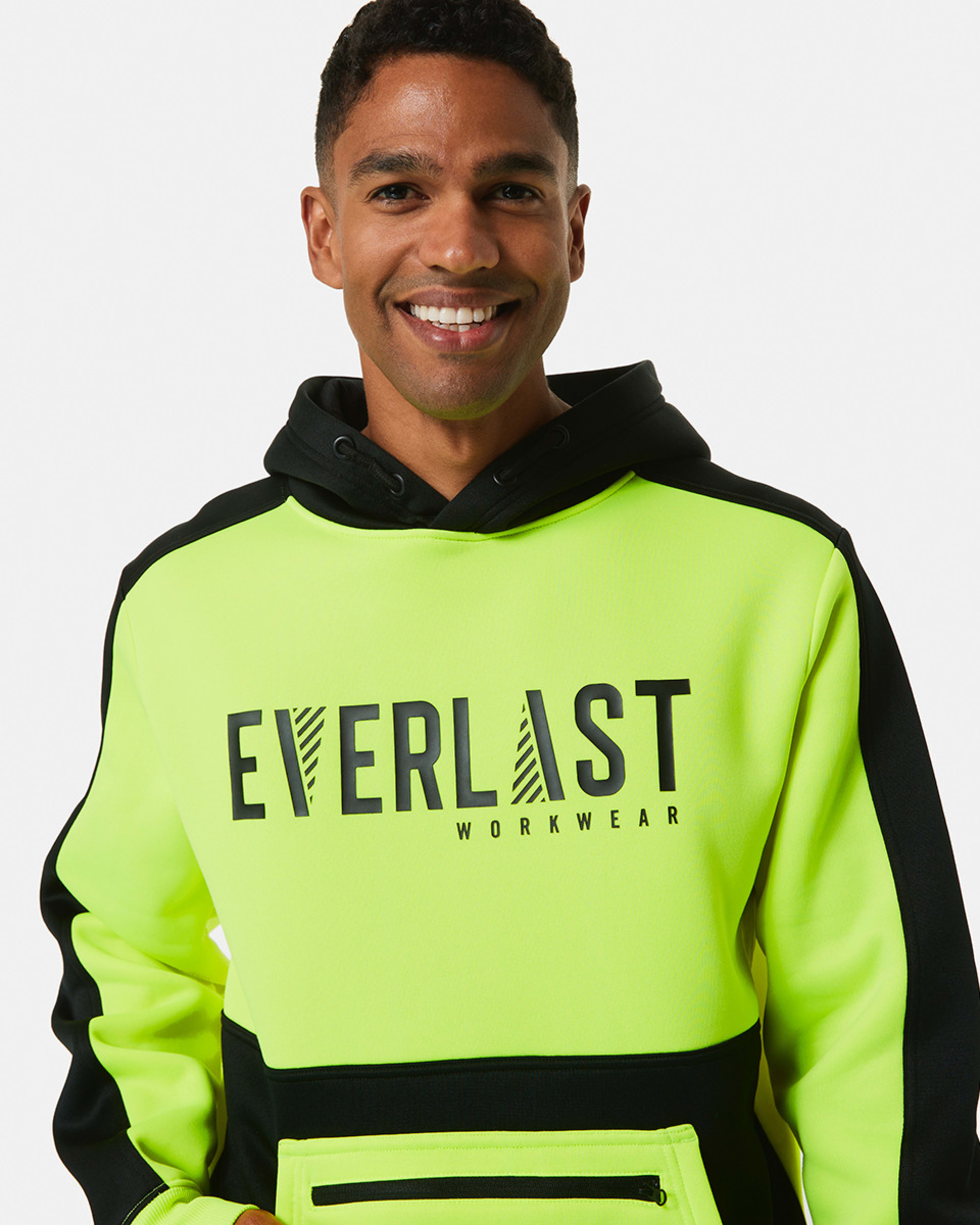 Everlast Mens Workwear Fluorescent Hoodie - Kmart