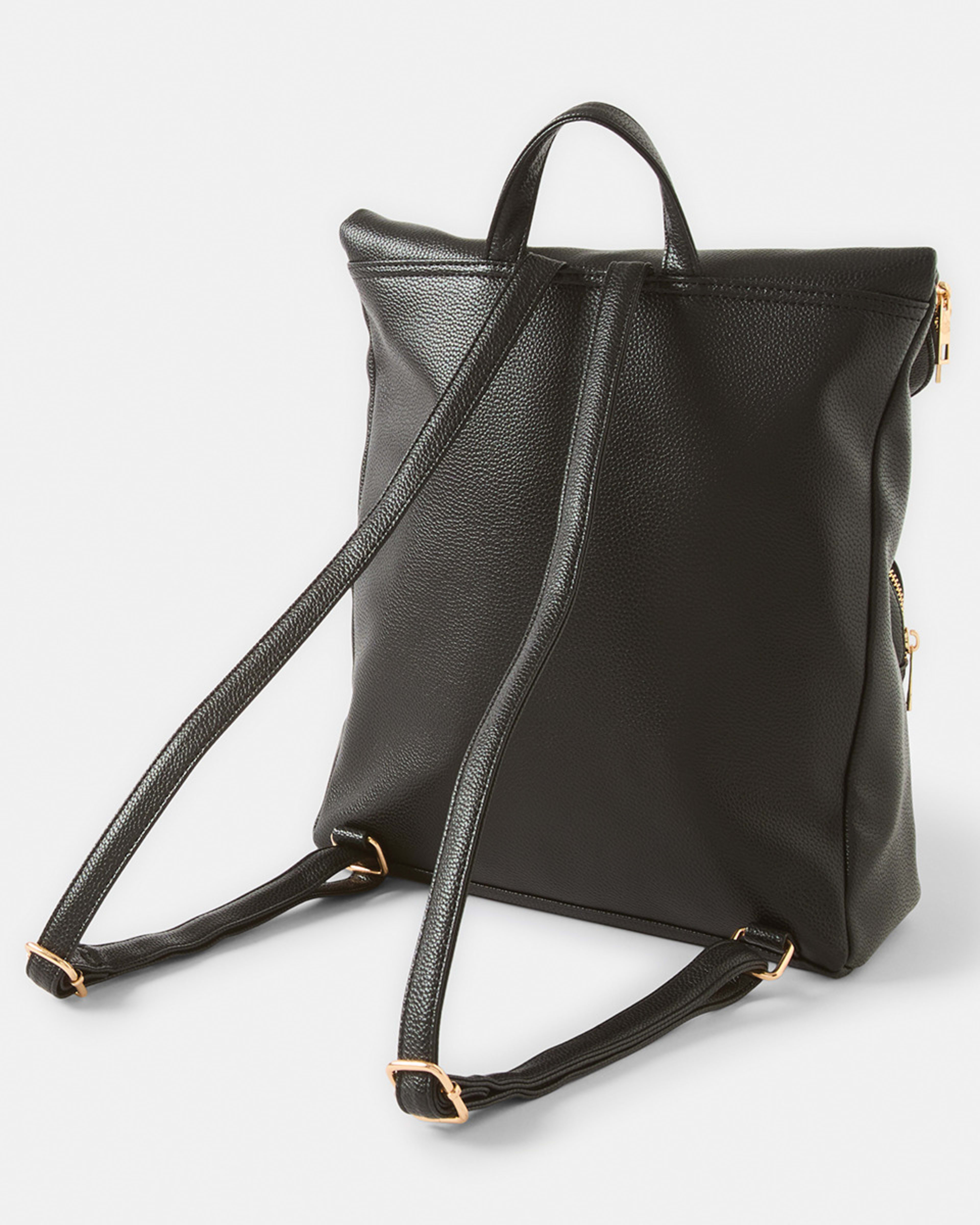 2 Top Handle Backpack Black, 2 of 4
