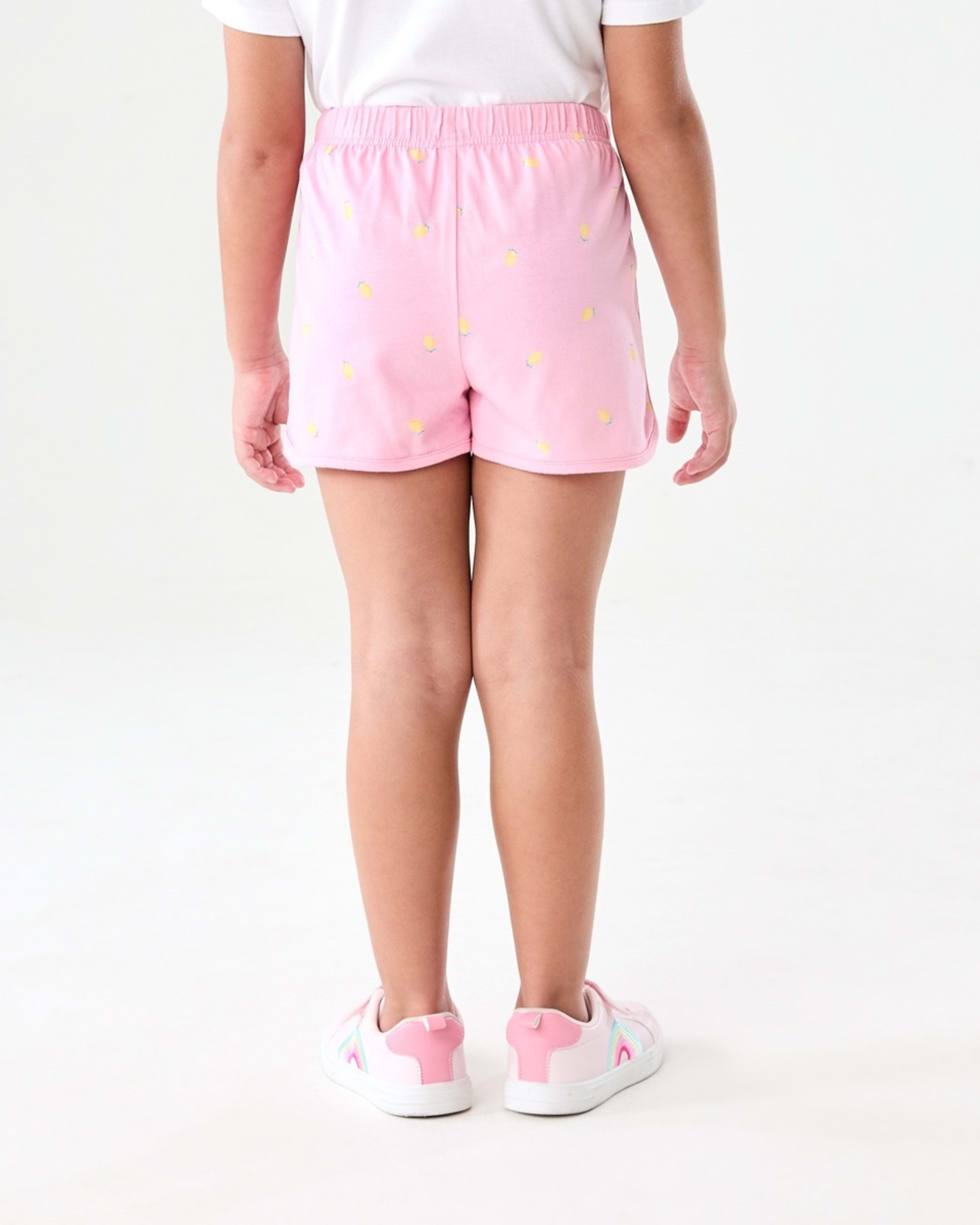 2 Print Jersey Shorts MINI CITRUS PRISMATIC PINK, 2 of 6