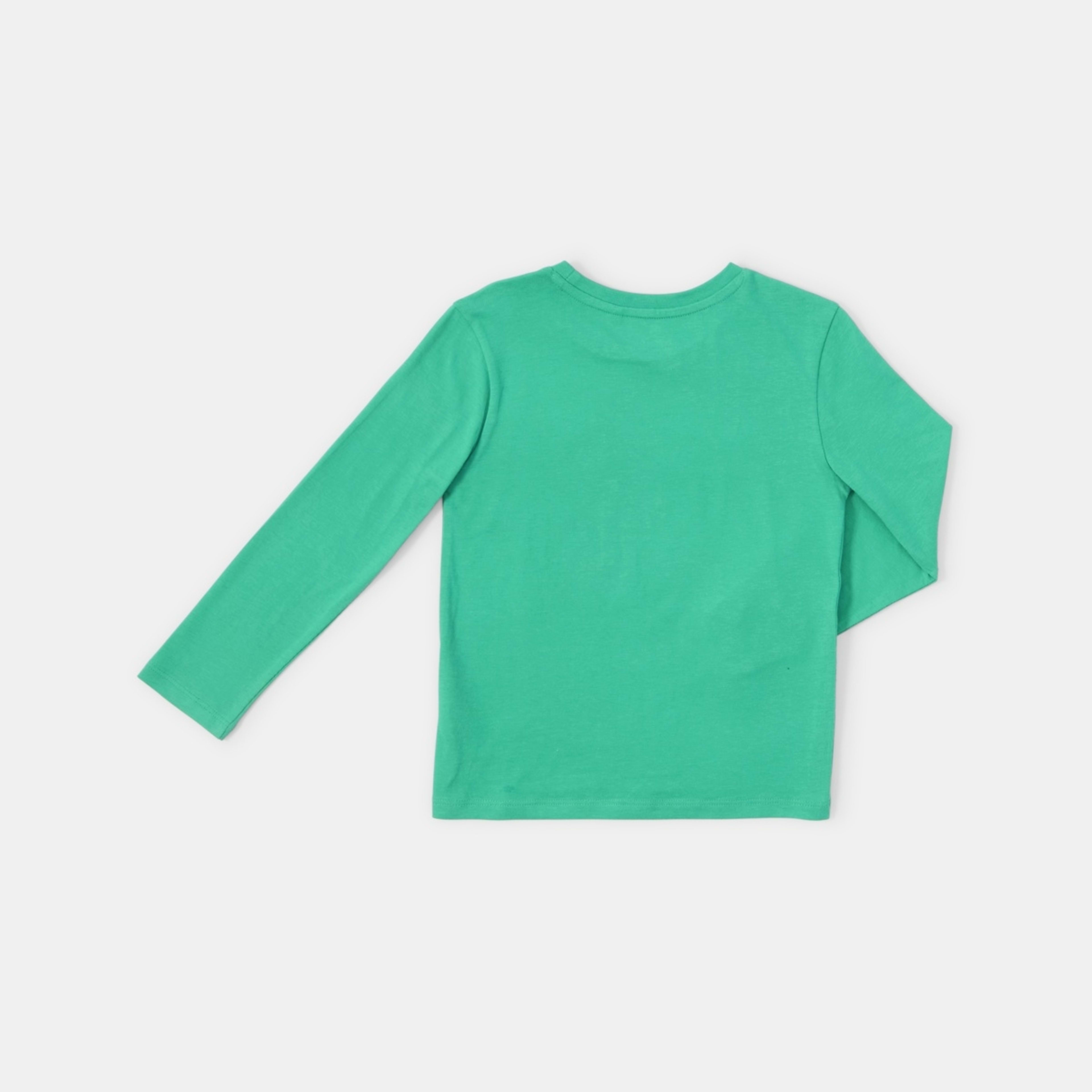 8 Long Sleeve Print T-shirt Dino Roller Green, 8 of 8