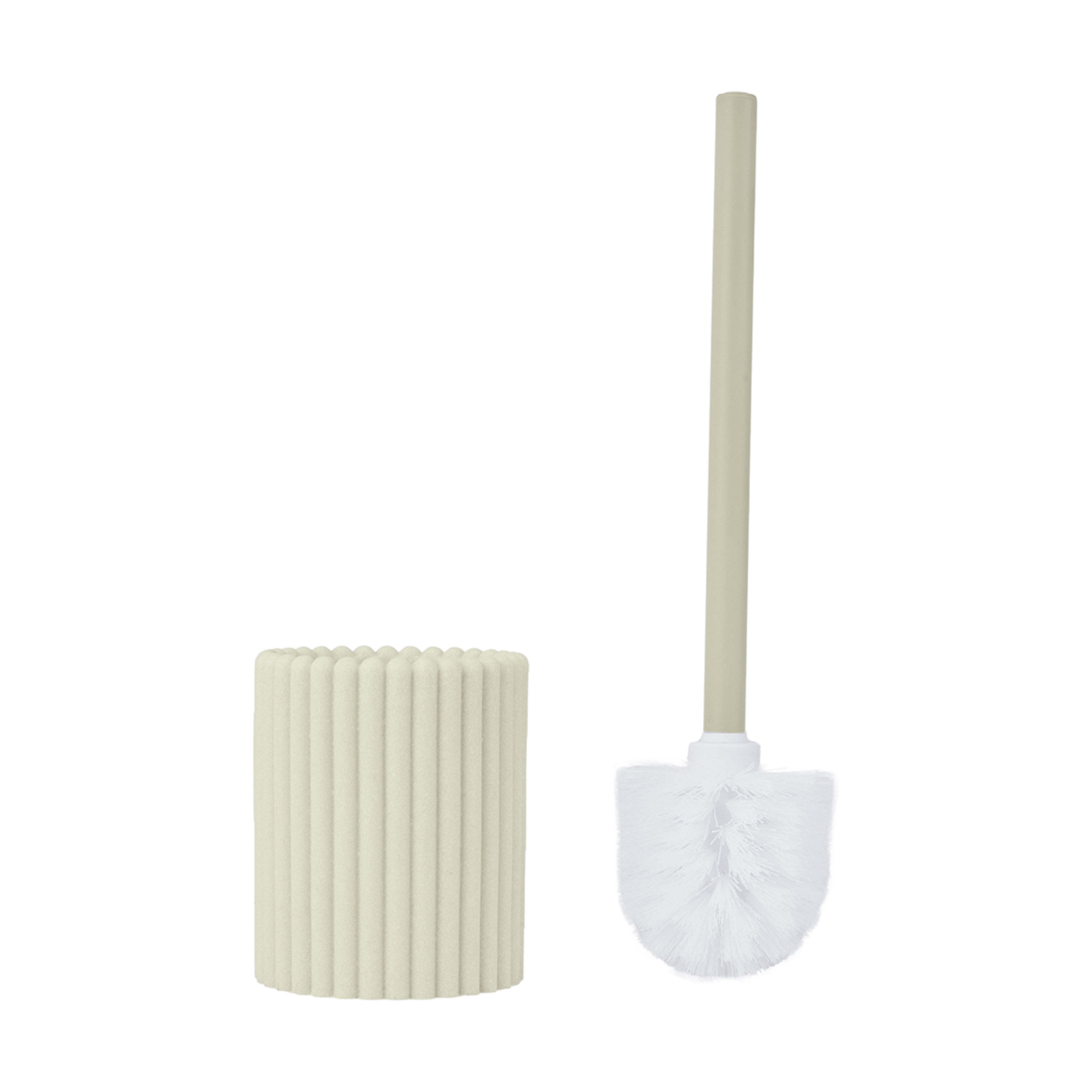 Natural Rib Toilet Brush Set Kmart