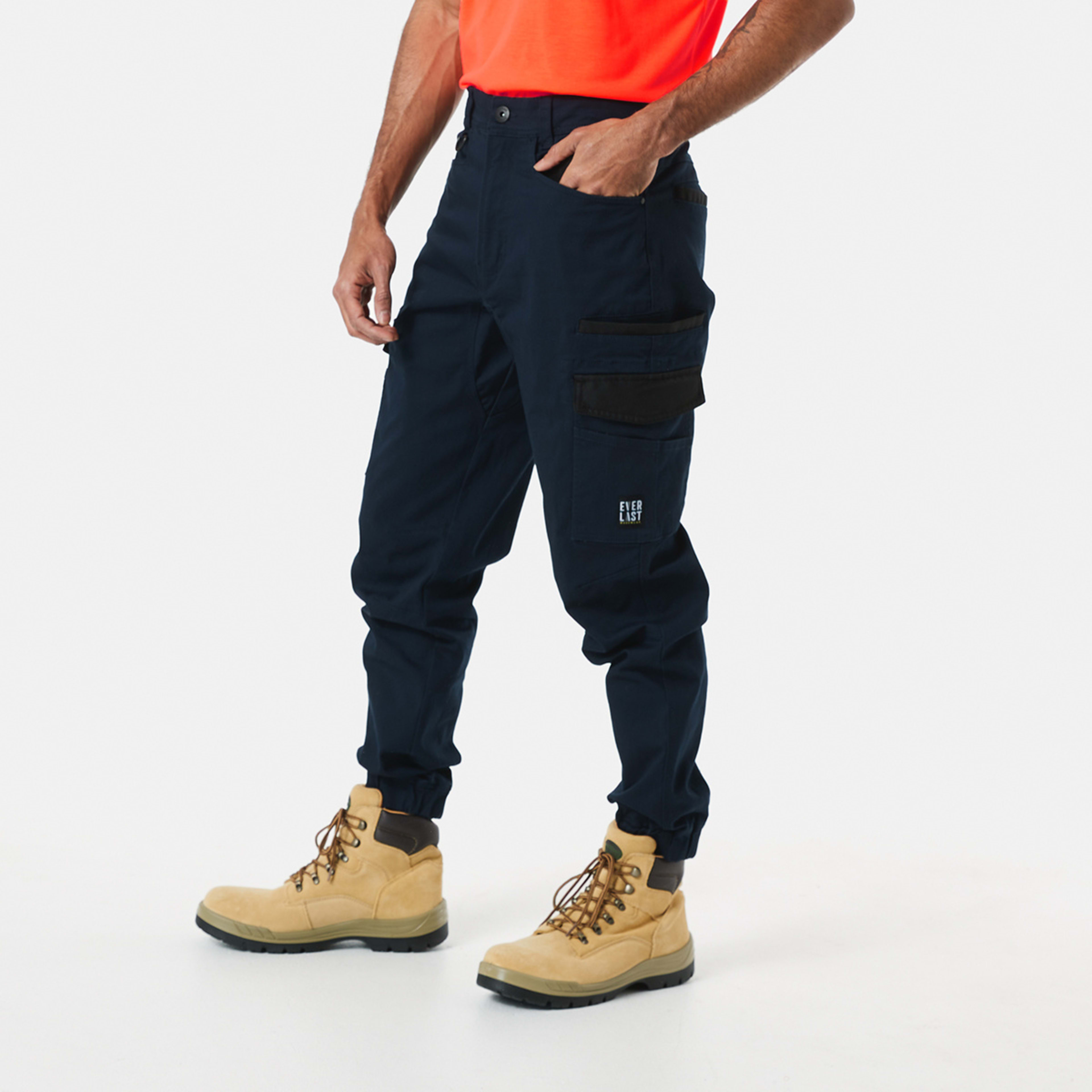 2 Everlast Work Stretch Woven Jogger Pant Navy, 2 of 7