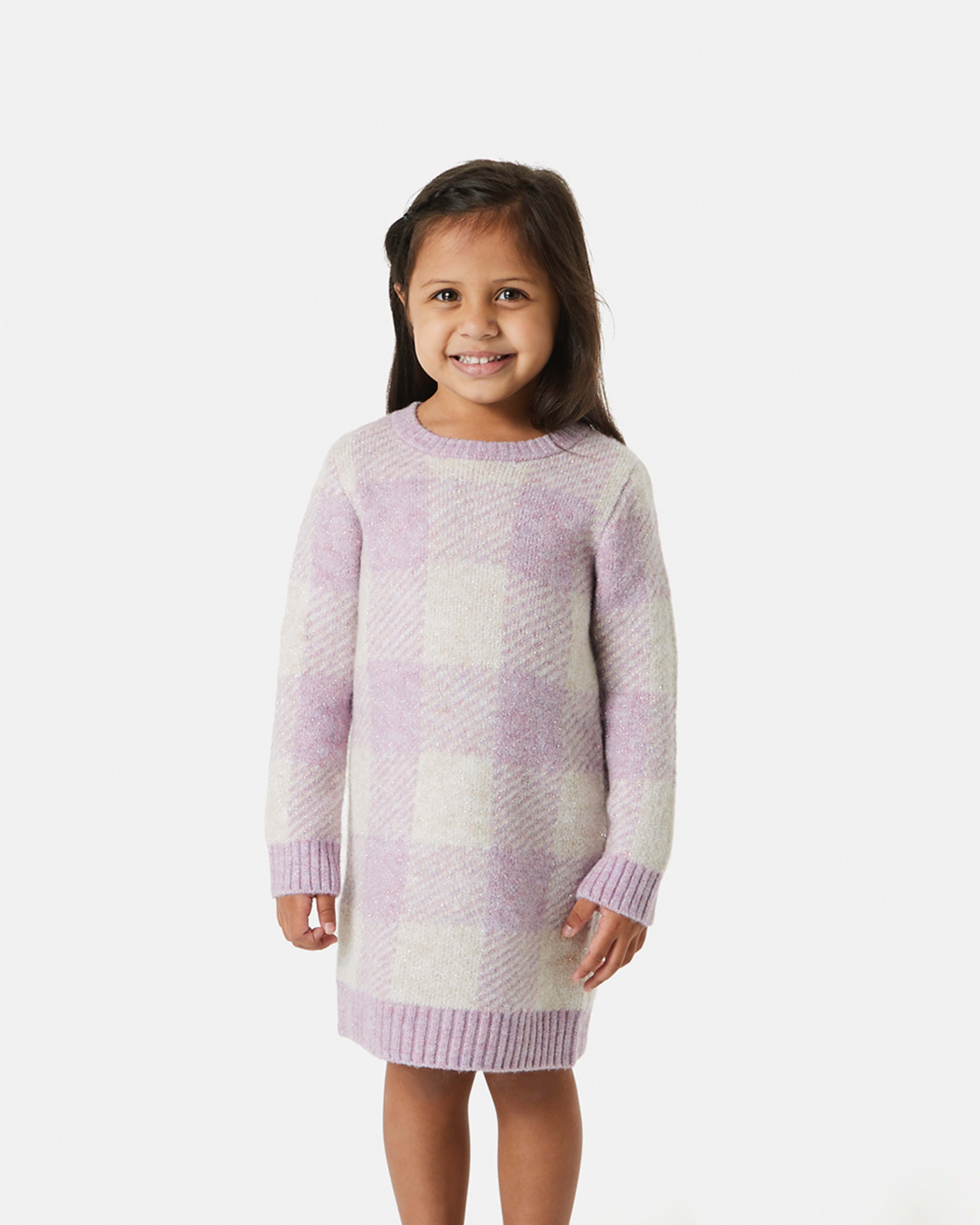 Check Knit Dress Kmart
