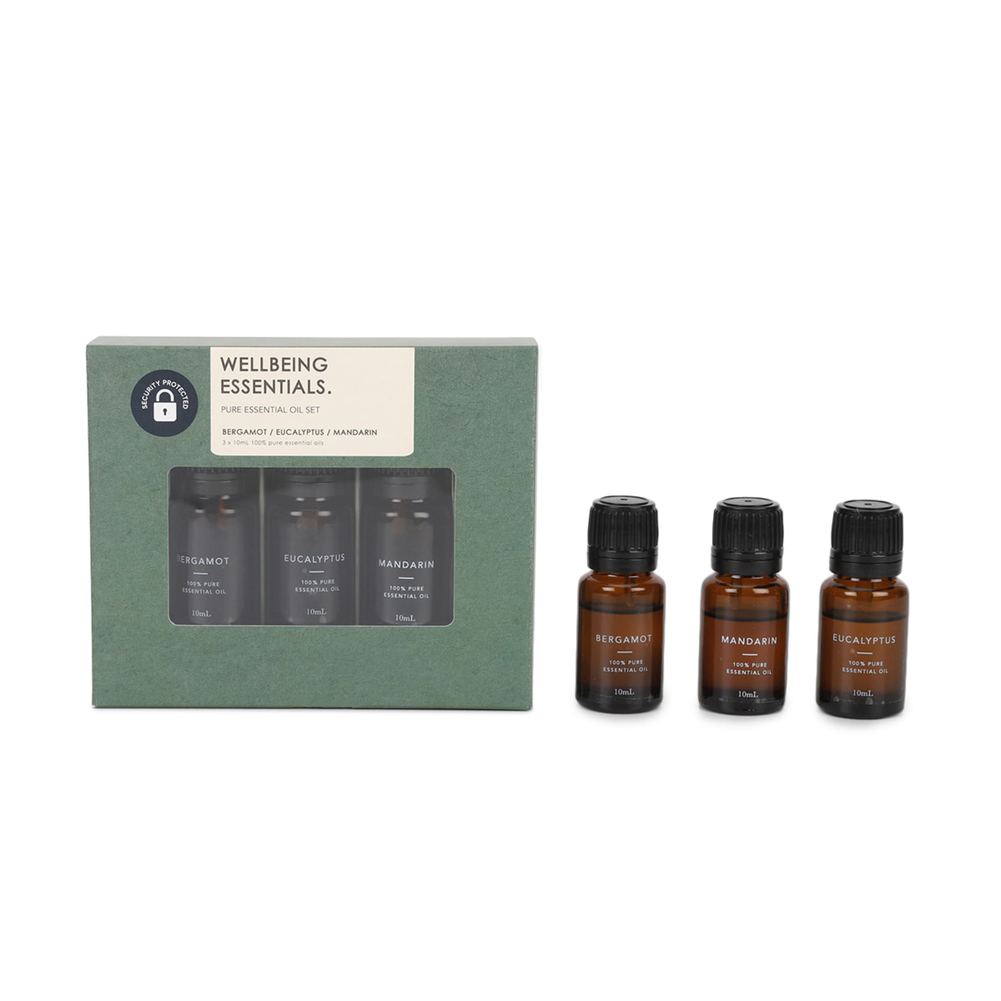 3 Pack Wellbeing Essentials Pure Essential Oil Gift Set 30ml Kmart