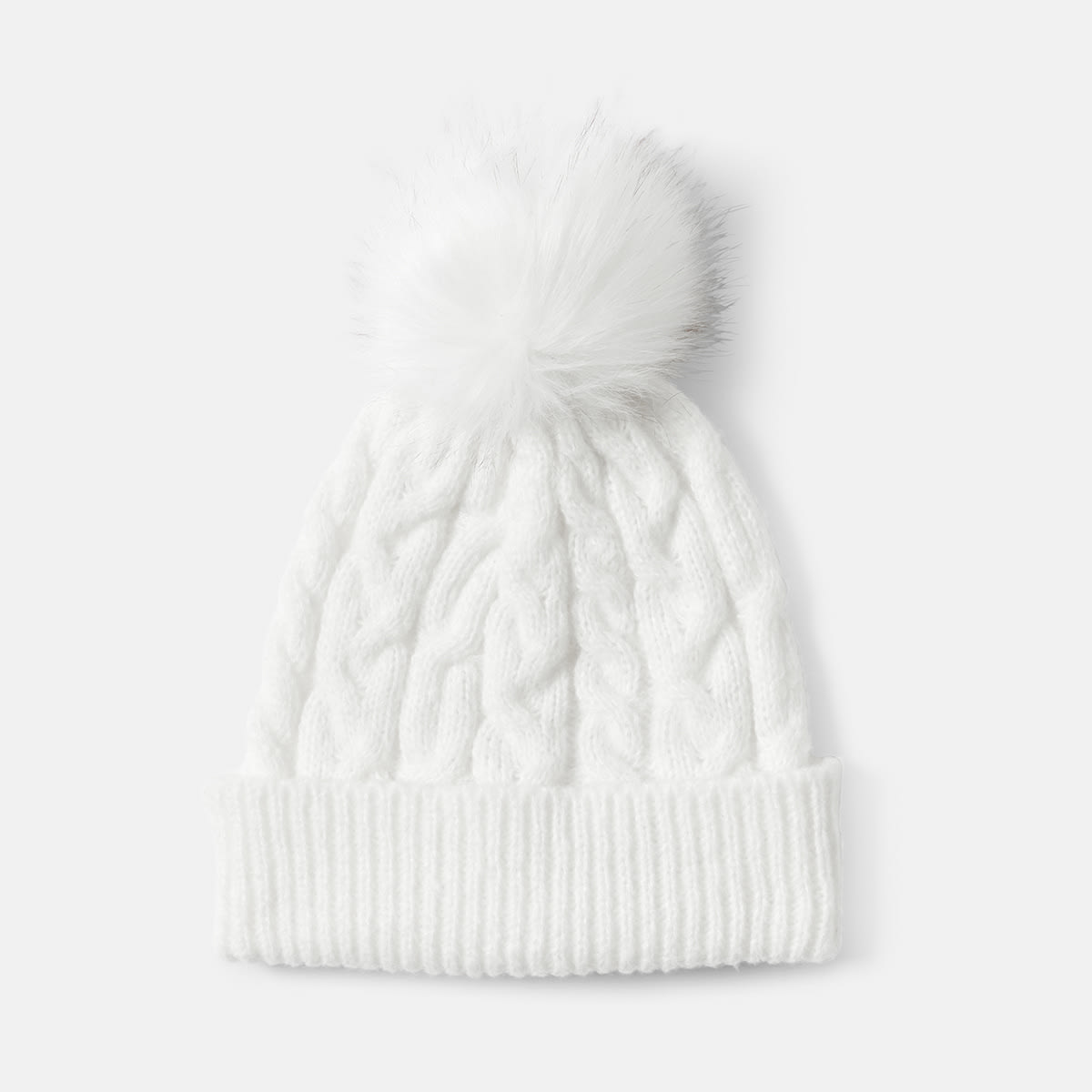 Cable Pom Pom Beanie Kmart