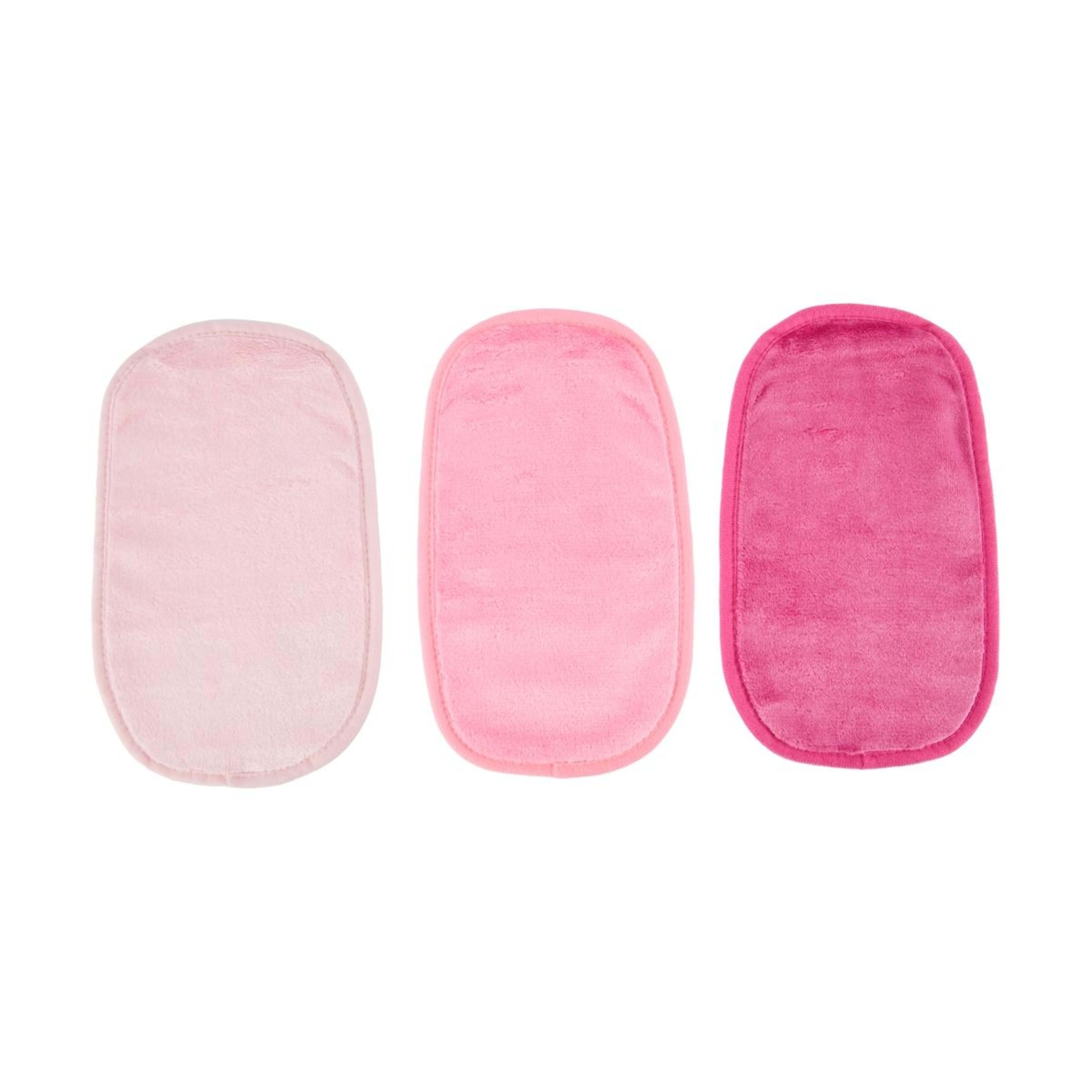 2 OXX Skincare 3 Pack Facial Cleansing Cloths - Bright Pink, Rose Red and Light Pink, 2 of 6