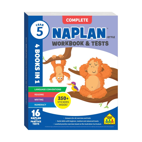 Naplan-Style Complete Workbook and Tests Year 5: 4 Books in 1 - Book - Kmart Naplan-Style Complete Workbook and Tests Year 5: 4 Books in 1 - Book - Kmart