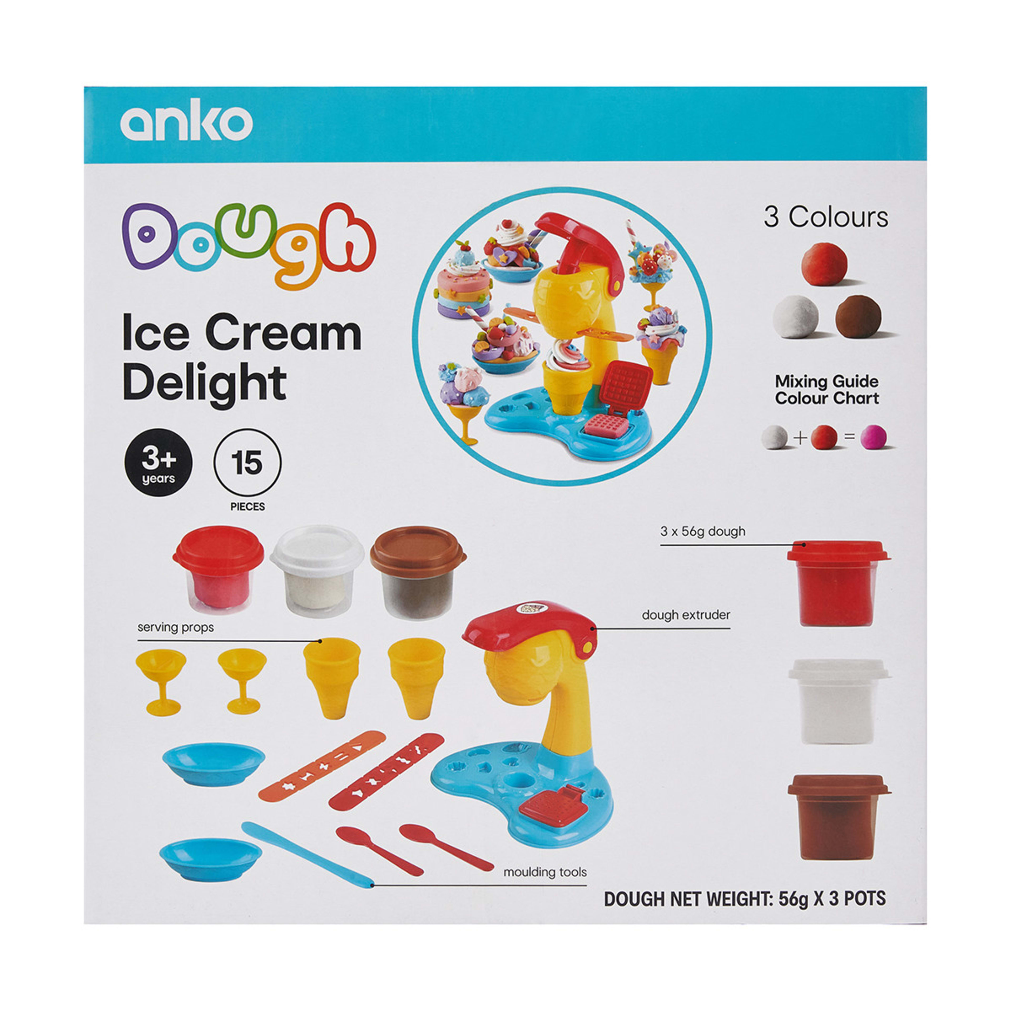 15 Piece Dough Ice Cream Delight Kmart