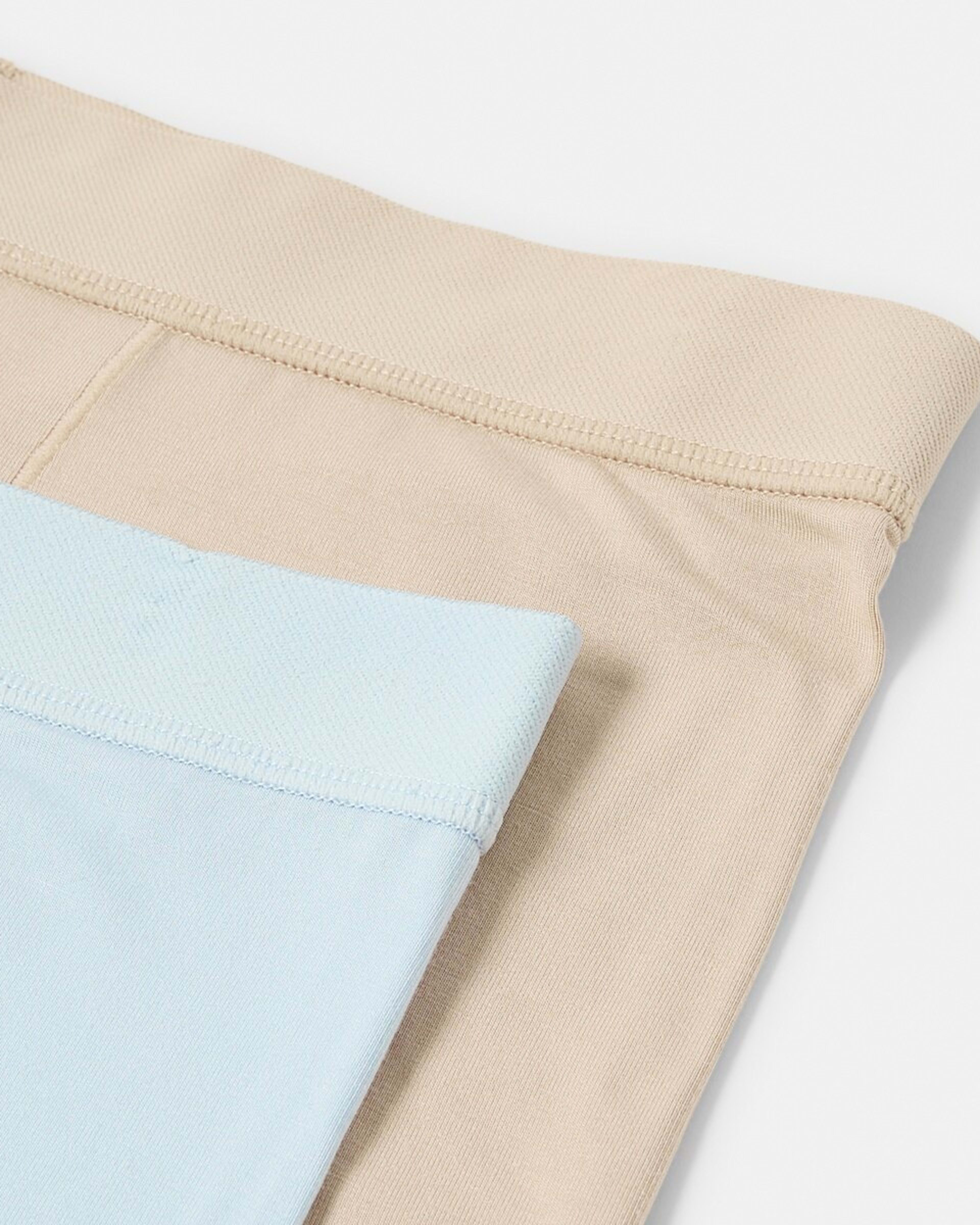 2 2 Pack Bamboo Longline Boyshorts HALOGEN BLUE, LIGHT FAWN, 2 of 7