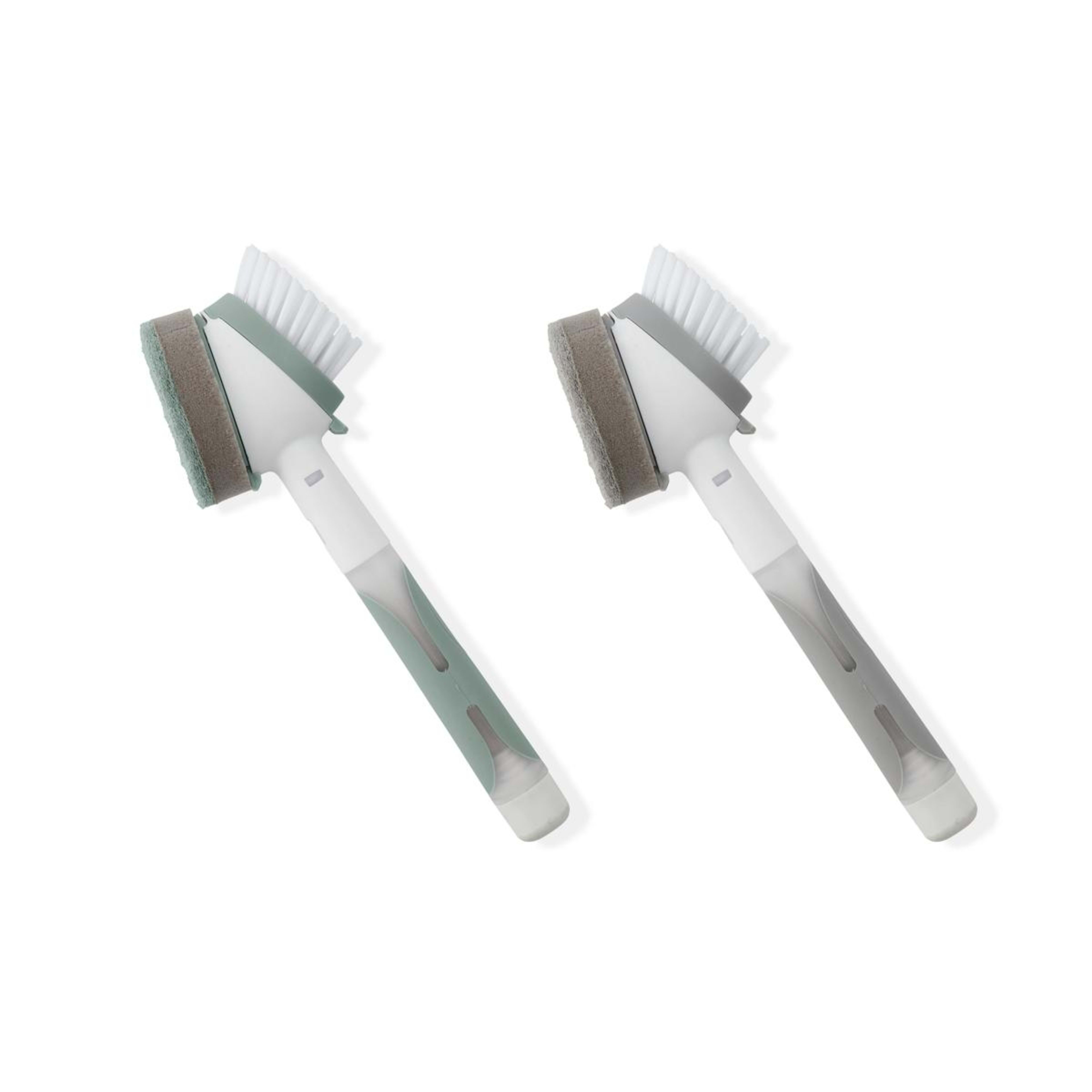1 2-in-1 Dish Brush - White and Grey, 1 of 6