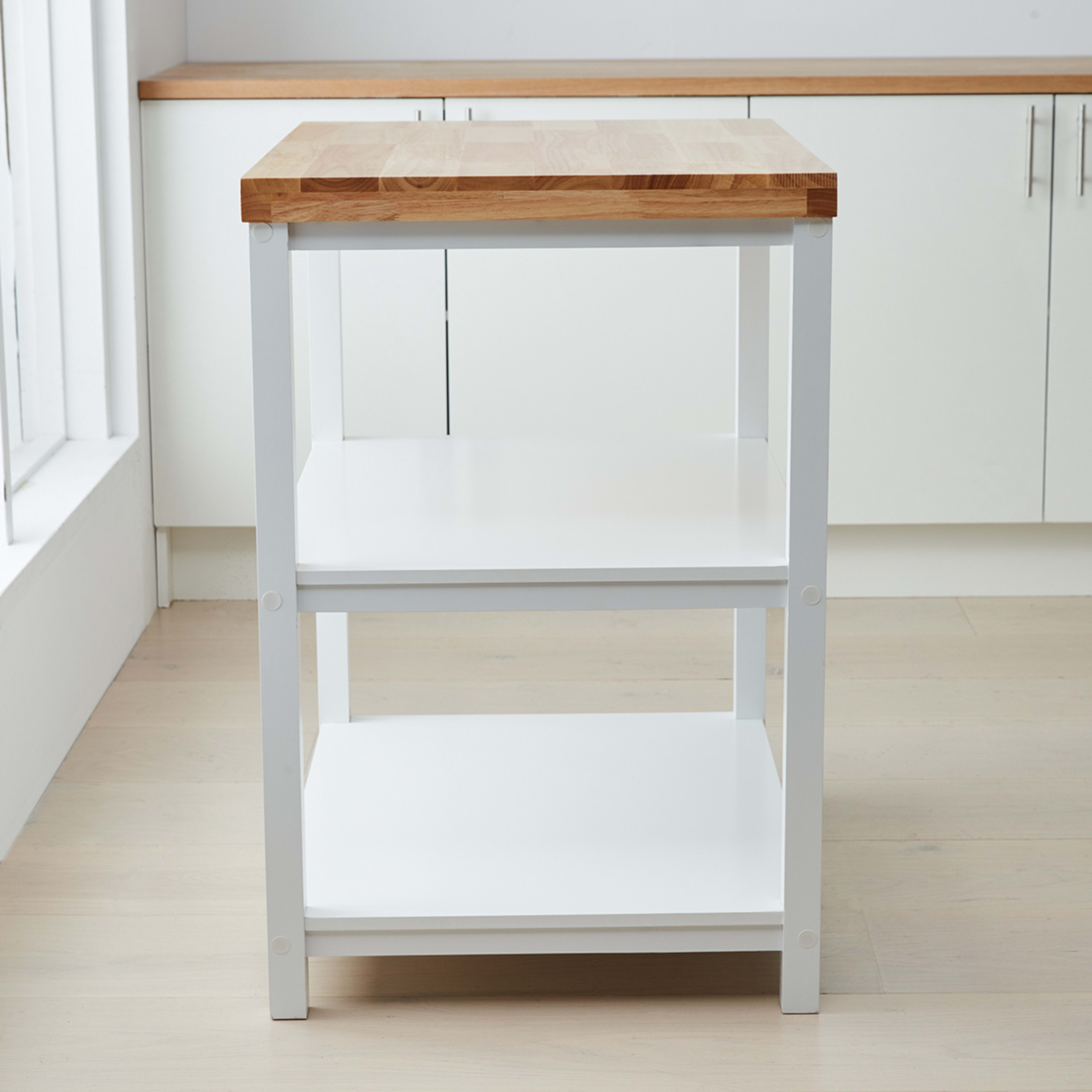 3 White Kitchen Island, 3 of 7