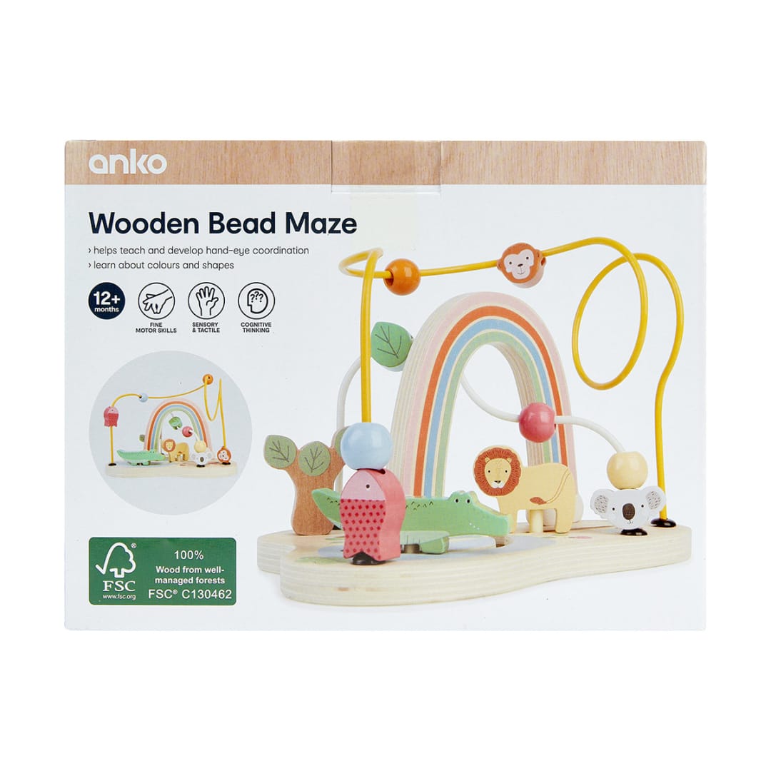 Wooden Bead Maze Kmart