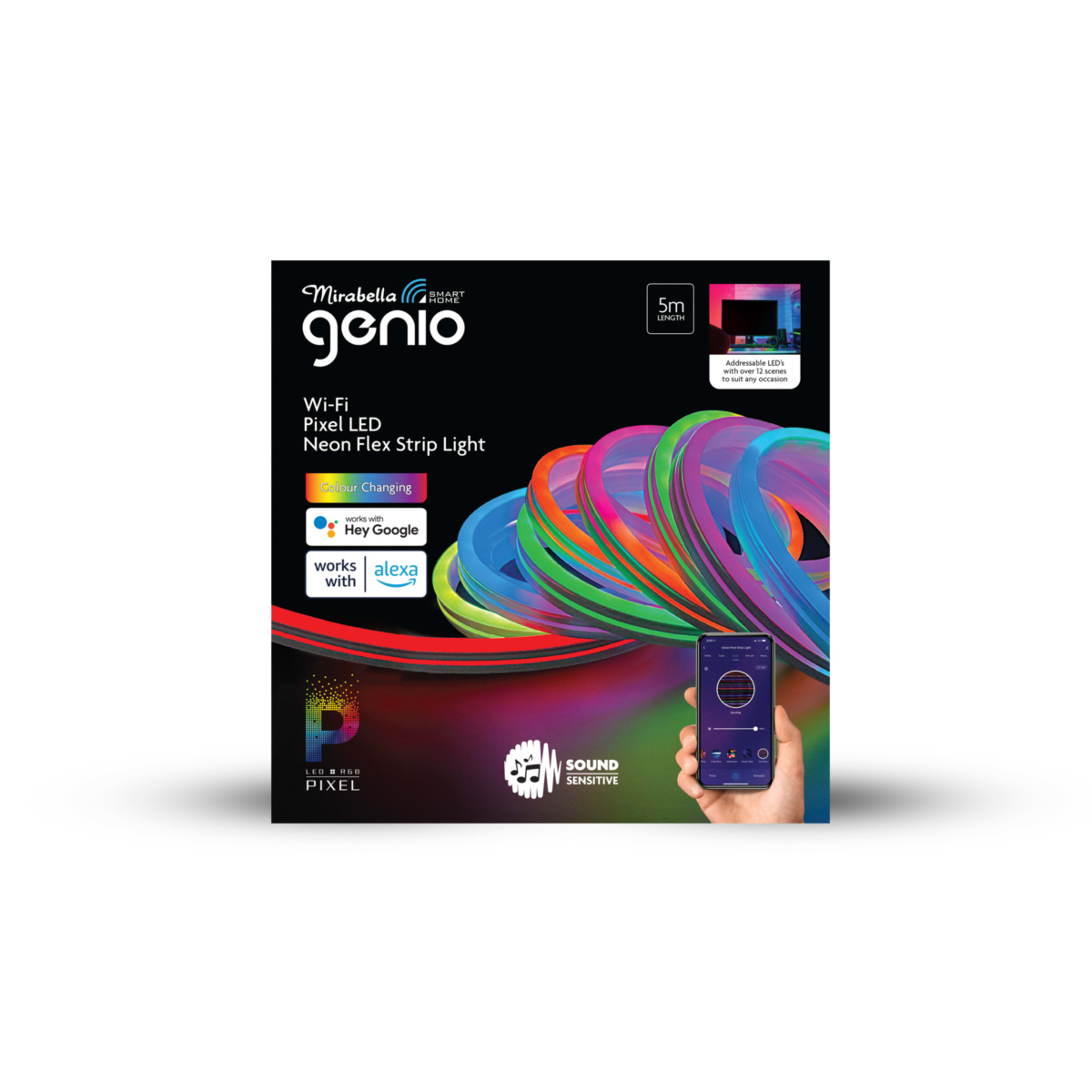 Mirabella Genio WiFi Pixel LED Neon Flex Strip Light Kmart