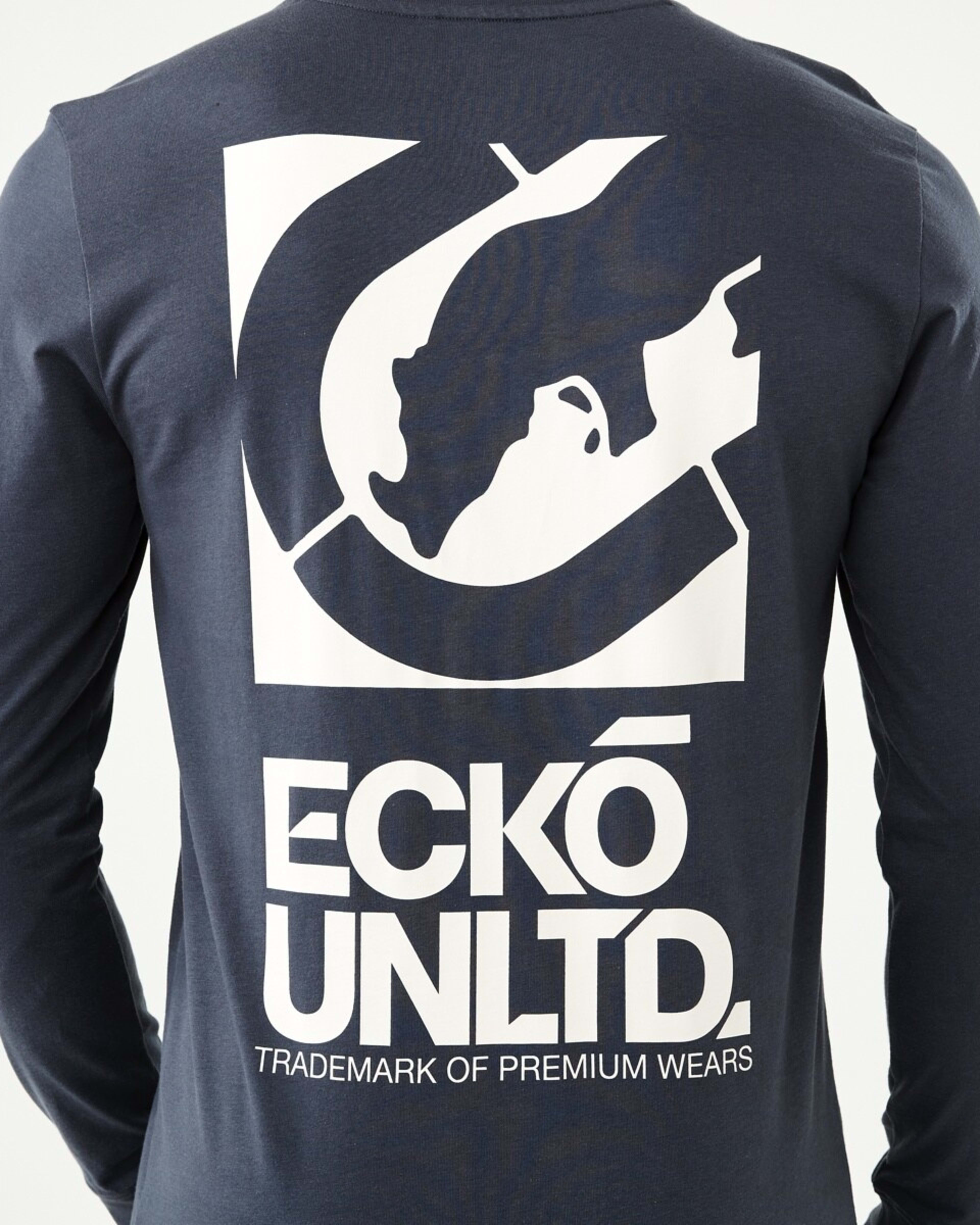6 Ecko License Long Sleeve Graphic T-shirt Blu Ombre, 6 of 6