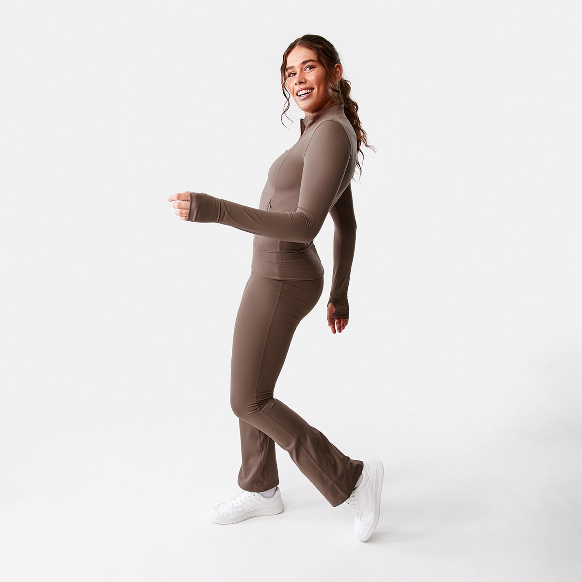 Active Womens Kick Flare Studio Leggings Kmart