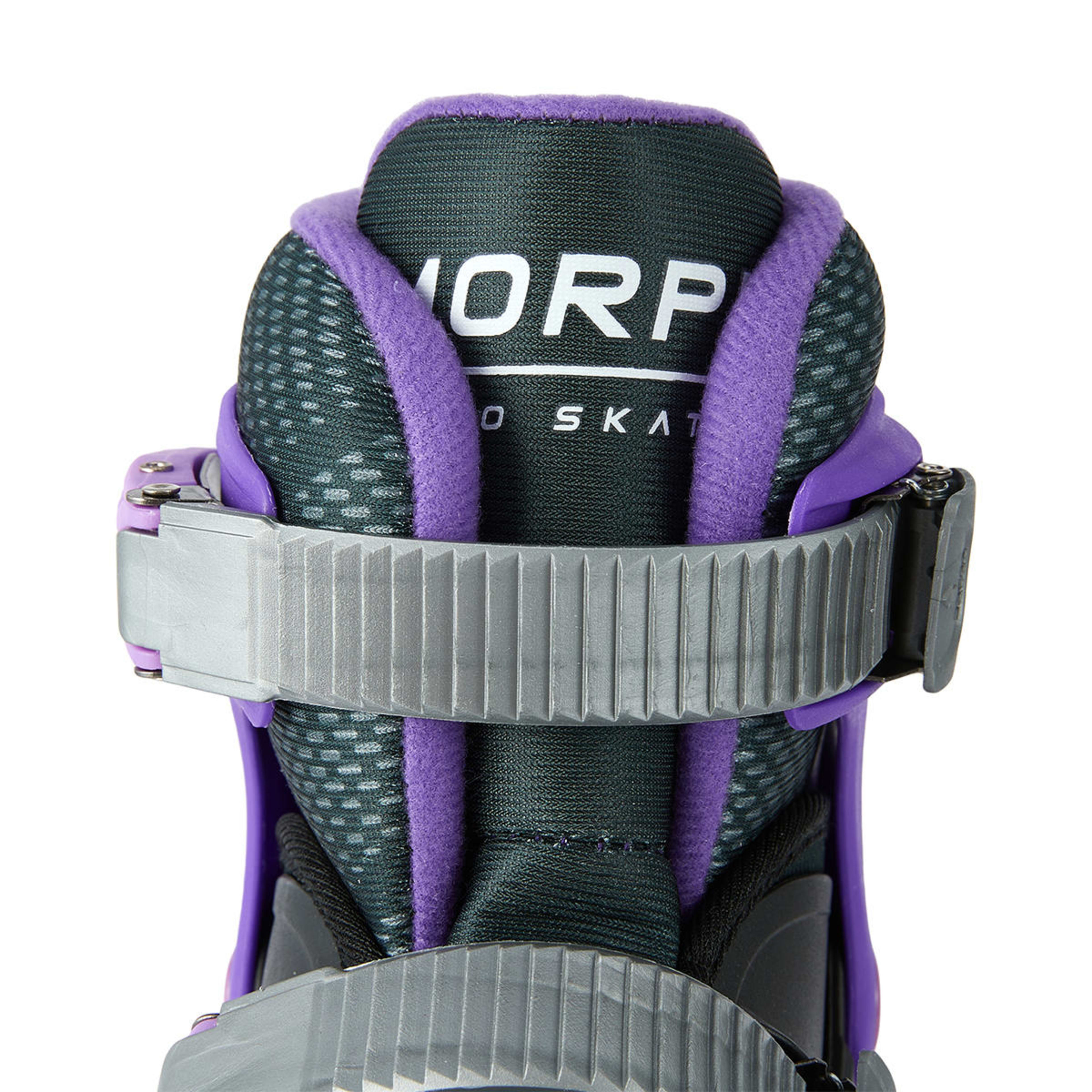 Inline and Roller Combo Skates Black and Purple, Size 12 to 2 Kmart