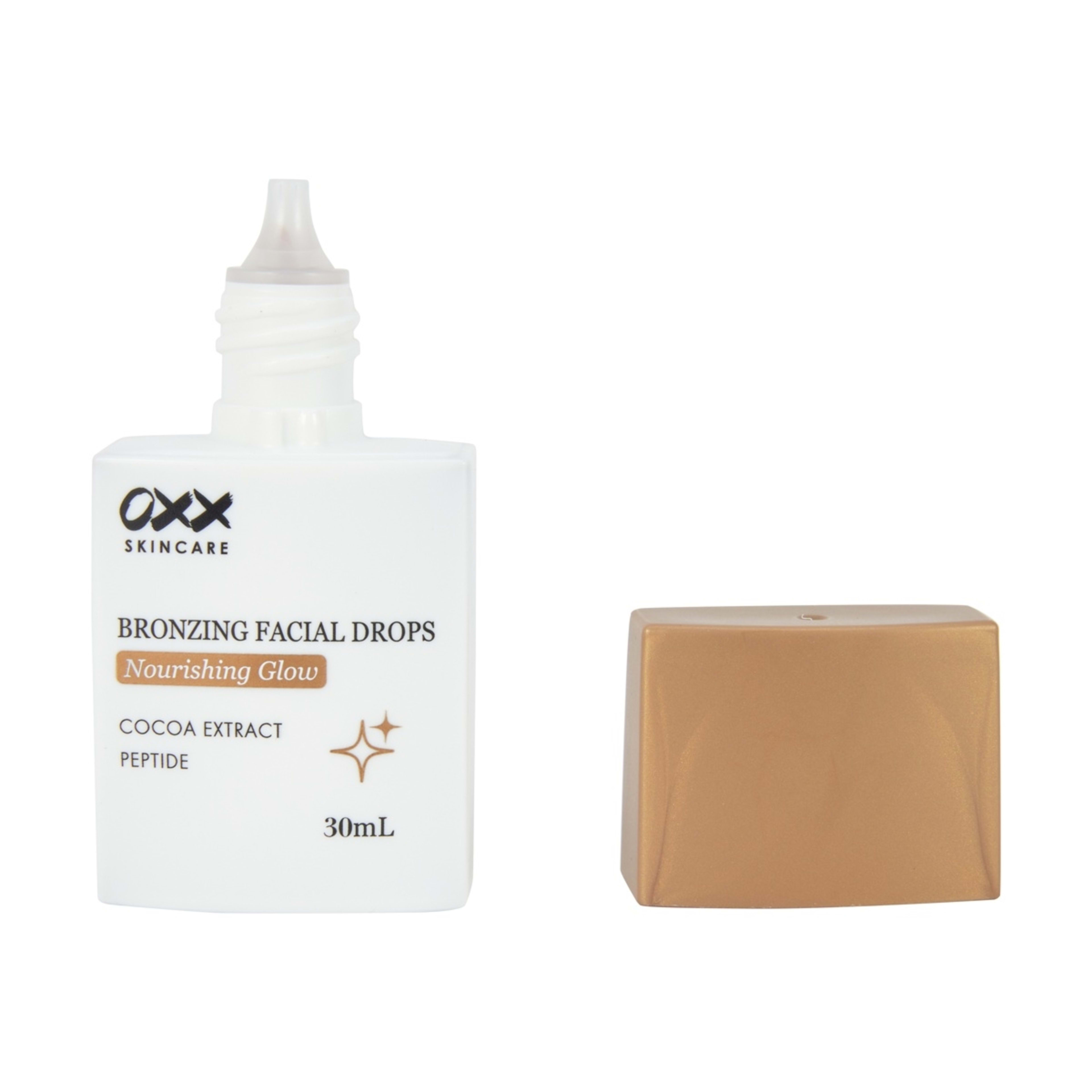 2 OXX Skincare Nourishing Glow Bronzing Facial Drops 30ml - Cocoa Extract & Peptide, 2 of 4