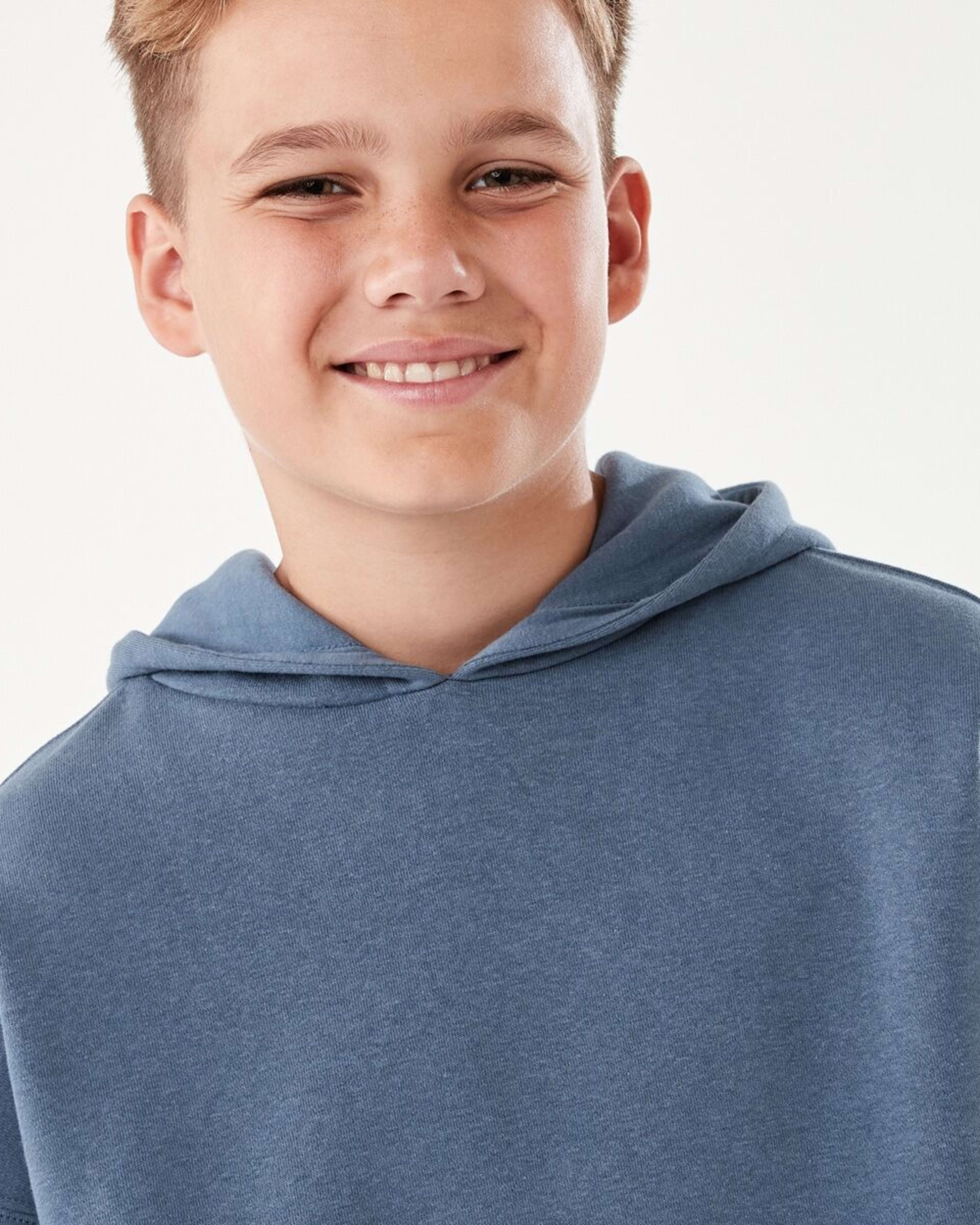 3 Oversized Hoodie With Pocket Vintg Blue, 3 of 10