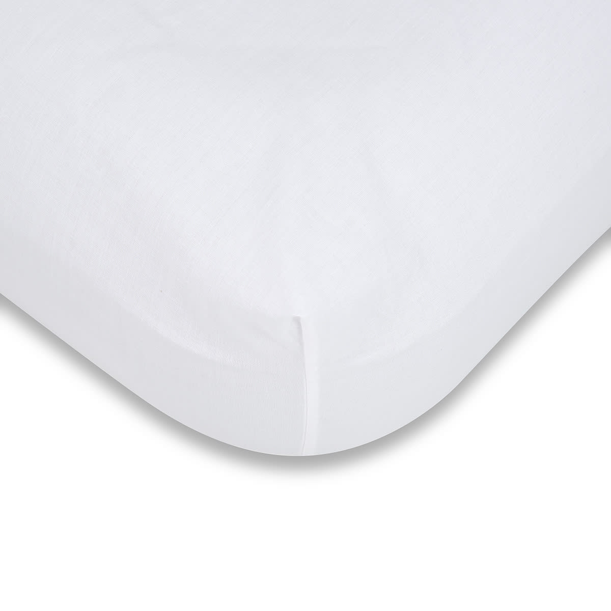 180 Thread Count Fitted Sheet Single Bed, White Kmart