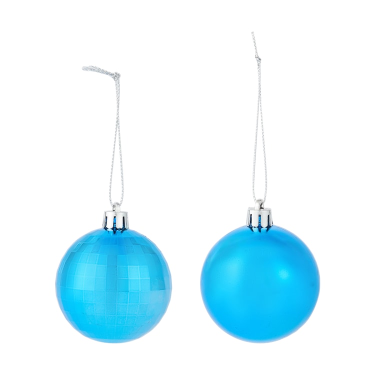 47 Pack 6cm Christmas Baubles Festive Fun Kmart