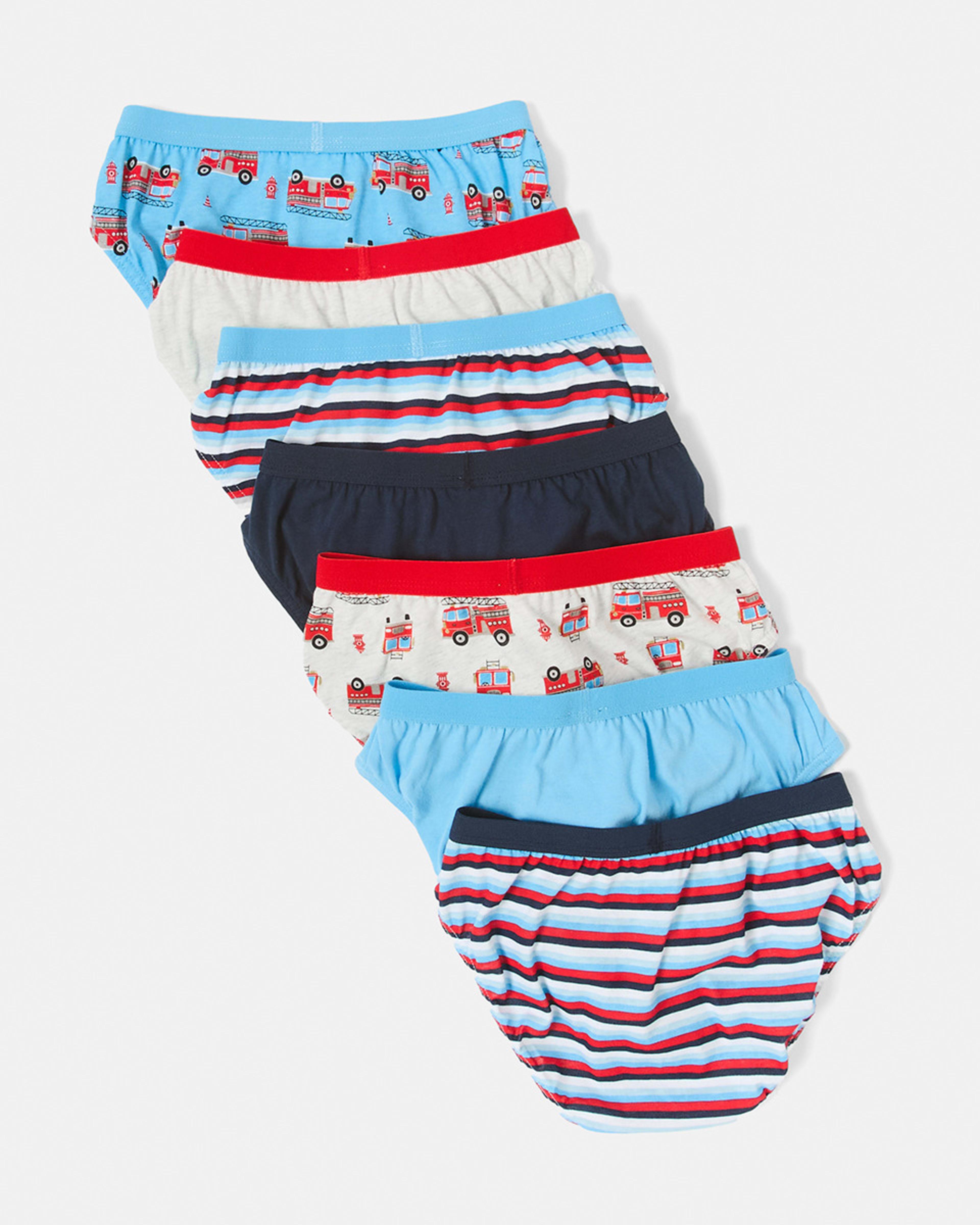 2 7 Pack Print Briefs Firetruck, 2 of 10