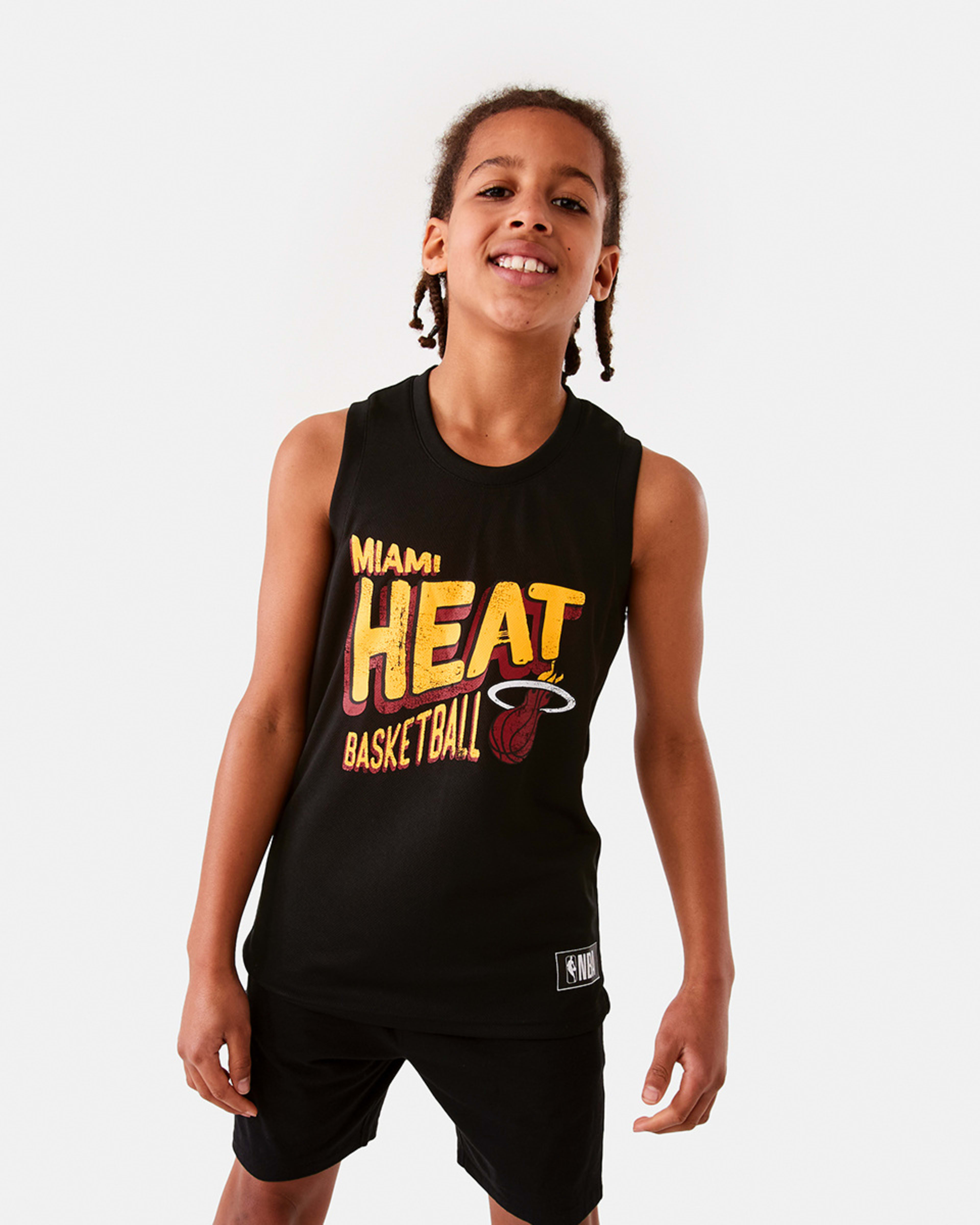 1 Official NBA Kids Mesh Tank Heat 7cga