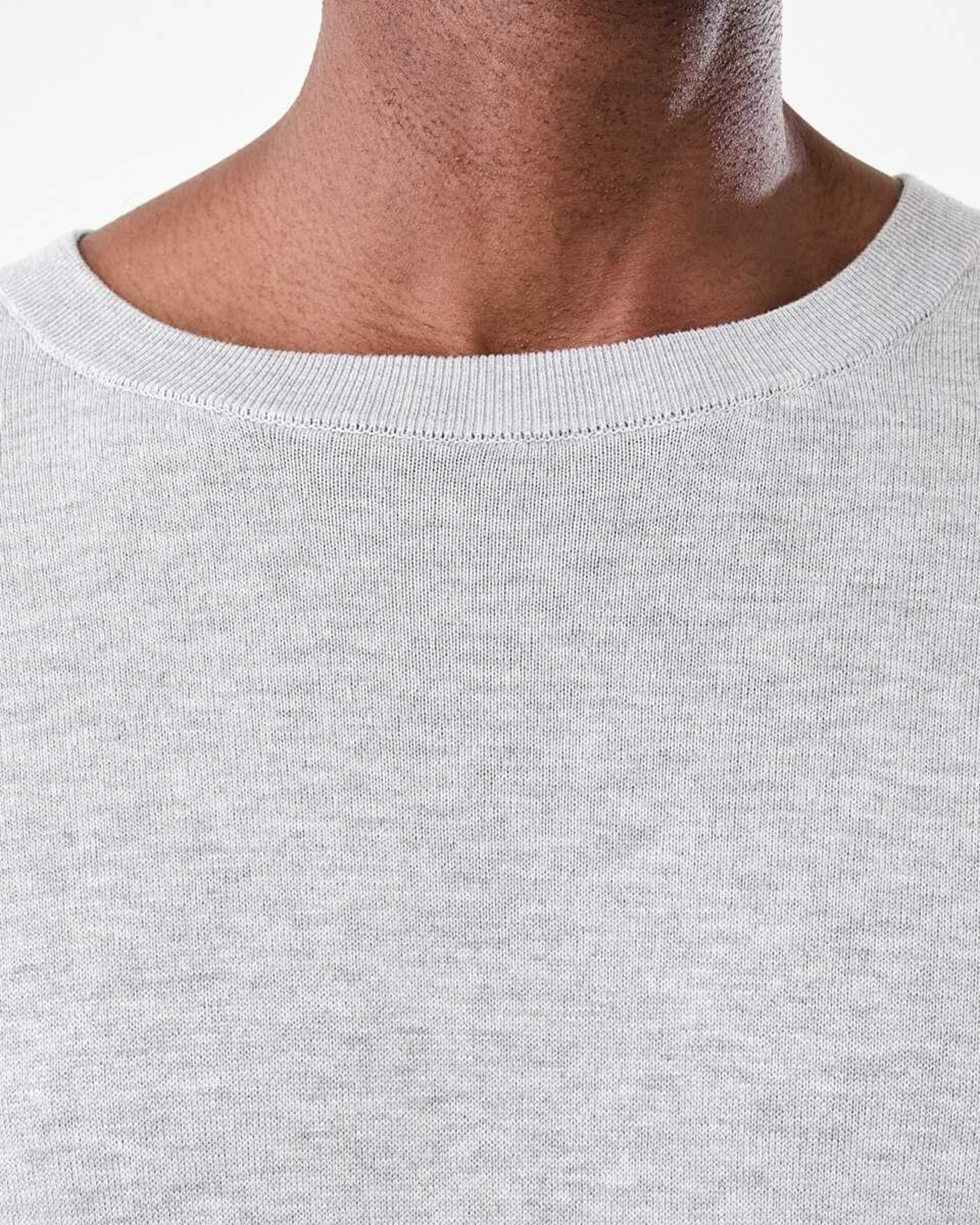 5 Core Crew Neck Knit Jumper Gry Marle, 5 of 5