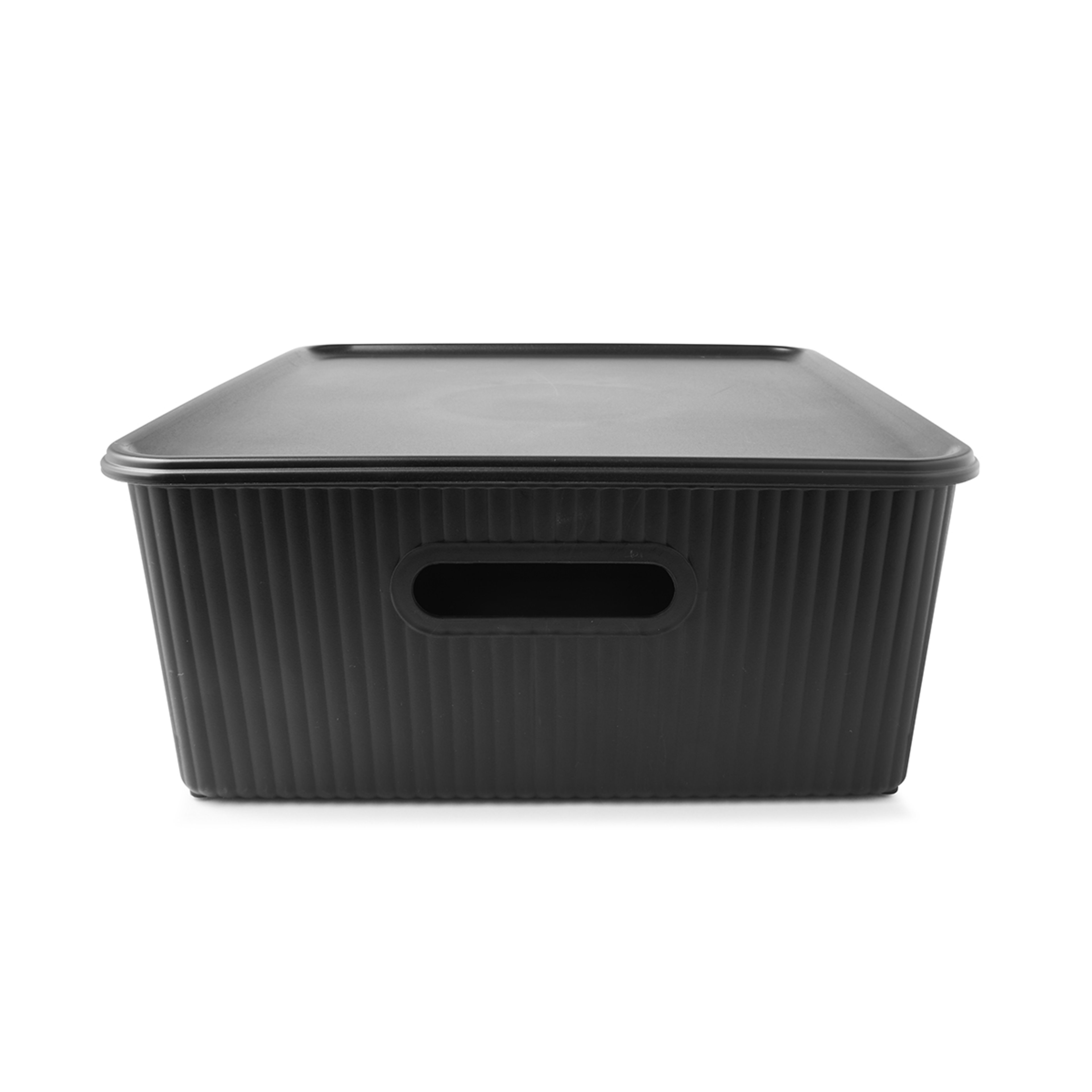 4 19L Ribbed Container - Black, 4 of 10