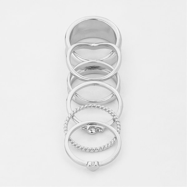6 Pack Stacking Rings Small Medium, Kmart Shower Curtain Rings